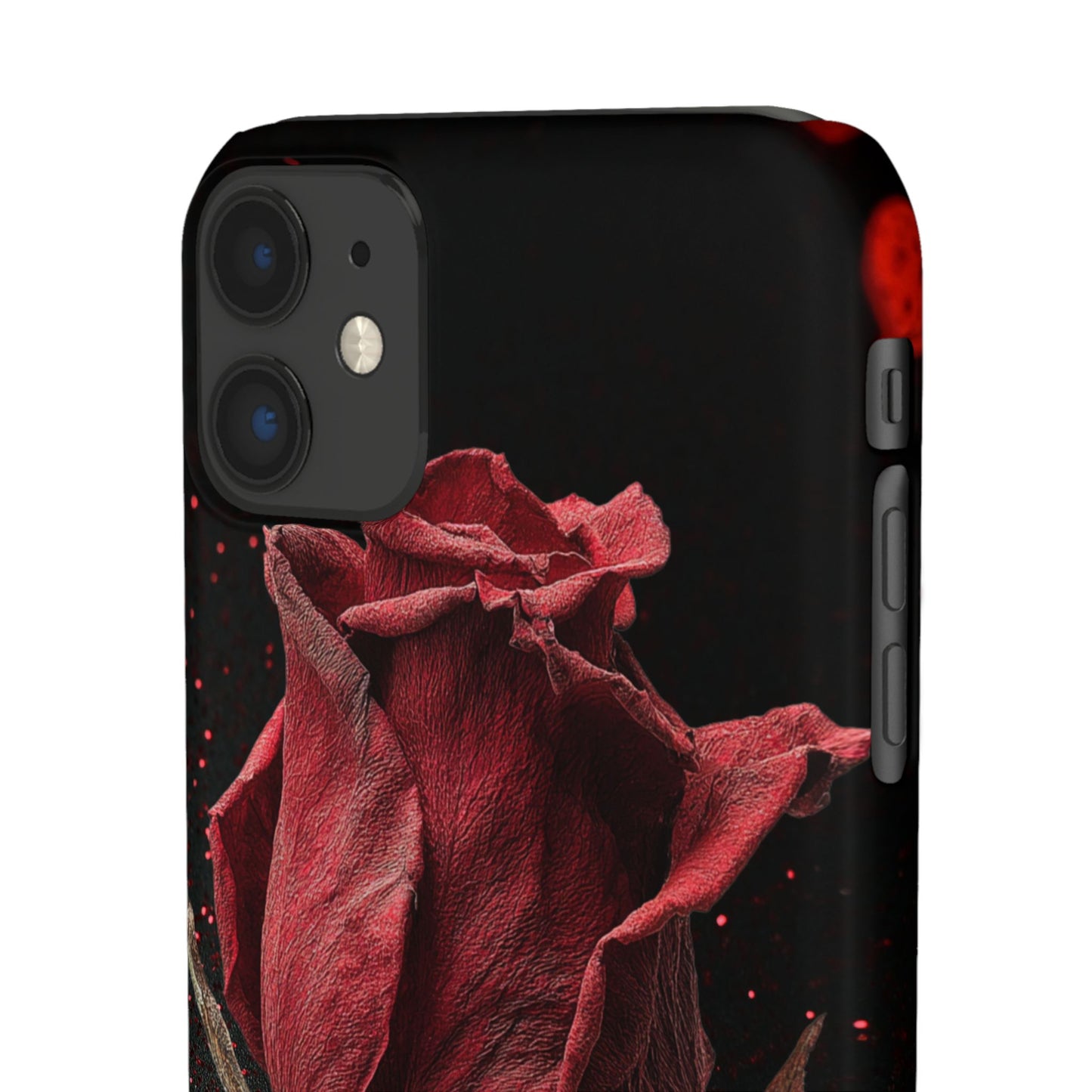 Romantic Rose Snap Case, Floral Phone Cover, Valentines Day Gift, Trendy Mobile Accessory, Heart Design Case, Elegant Phone Protector