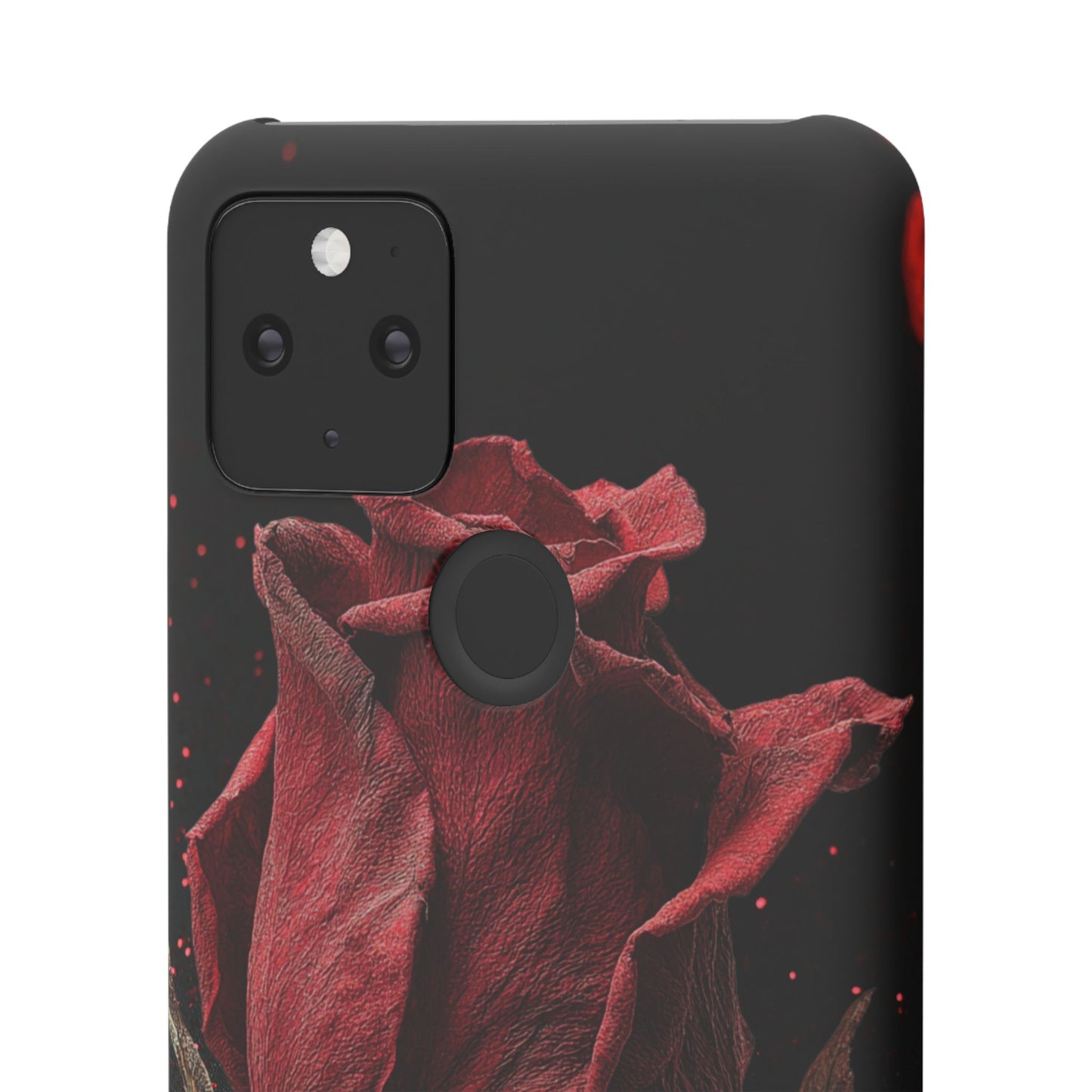 Romantic Rose Snap Case, Floral Phone Cover, Valentines Day Gift, Trendy Mobile Accessory, Heart Design Case, Elegant Phone Protector