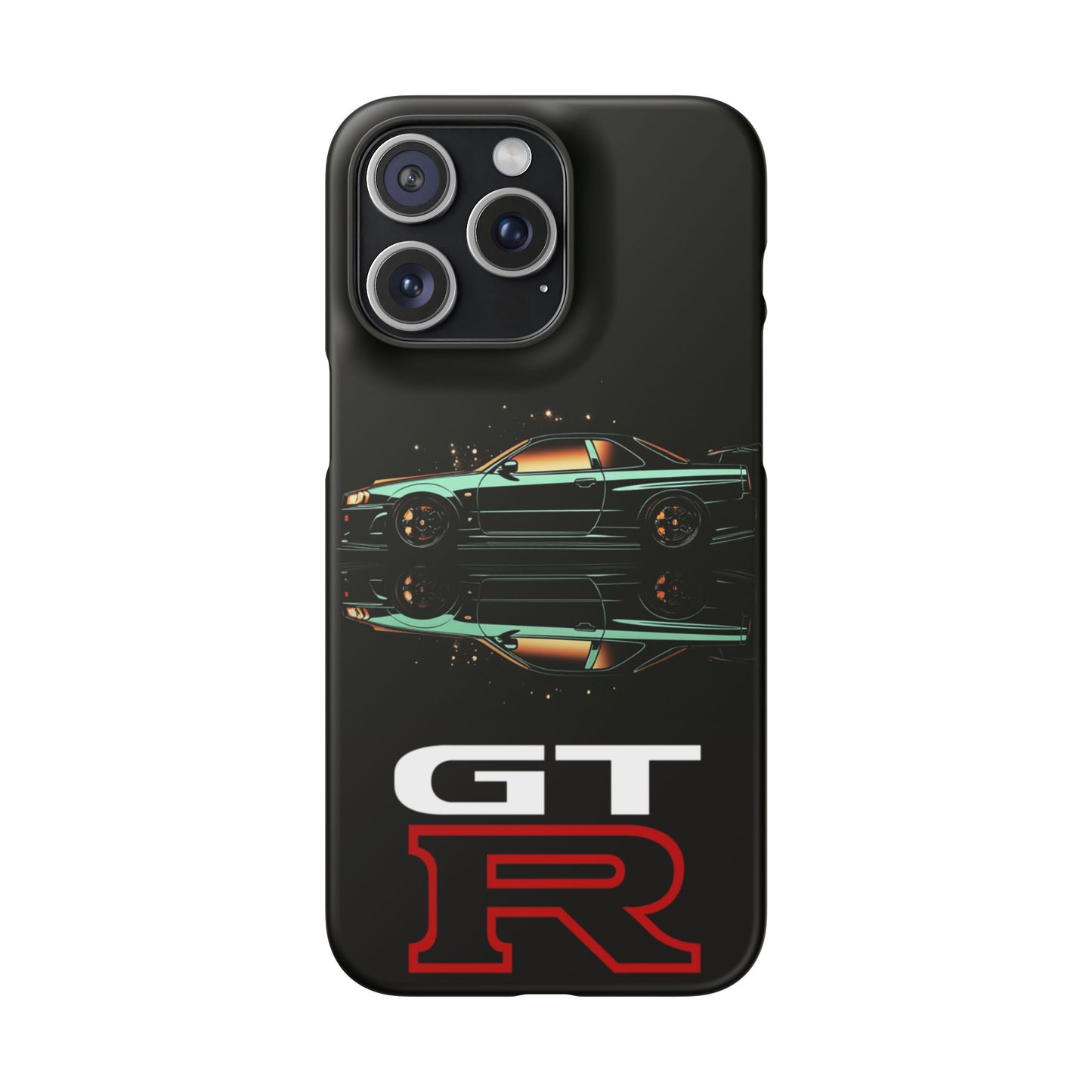 Green Skyleine R34 GTR Art Snap Case and Protective Phone Cover For iPhone and Samsung