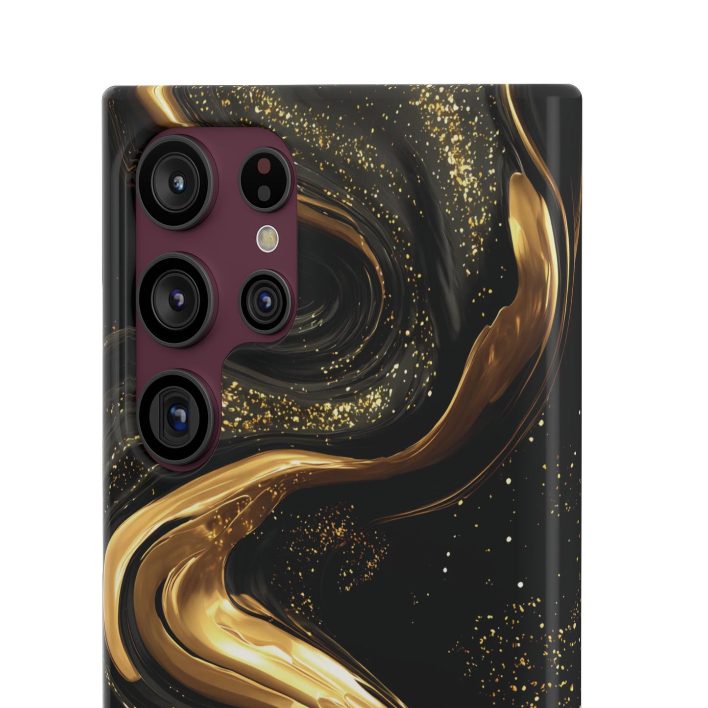 Elegant Gold Swirl Snap Case - Stylish Phone Cover, Modern Accessory, Gift for Her, Luxe Phone Case, Trendy Decor