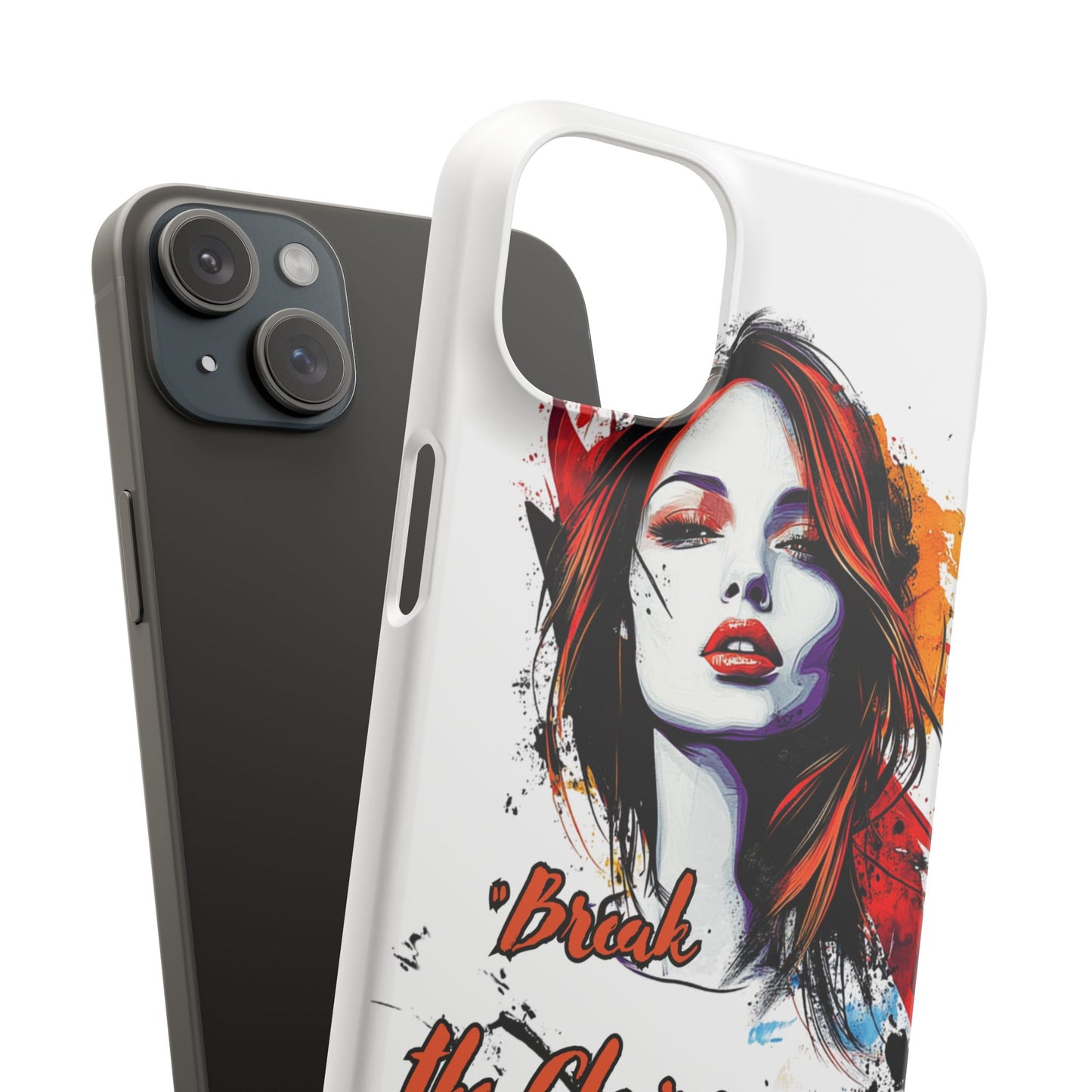 Empowering Art Snap Cases, Phone Cover, Break the Chains of Silence, Unique Gift, Inspirational Tech Accessories