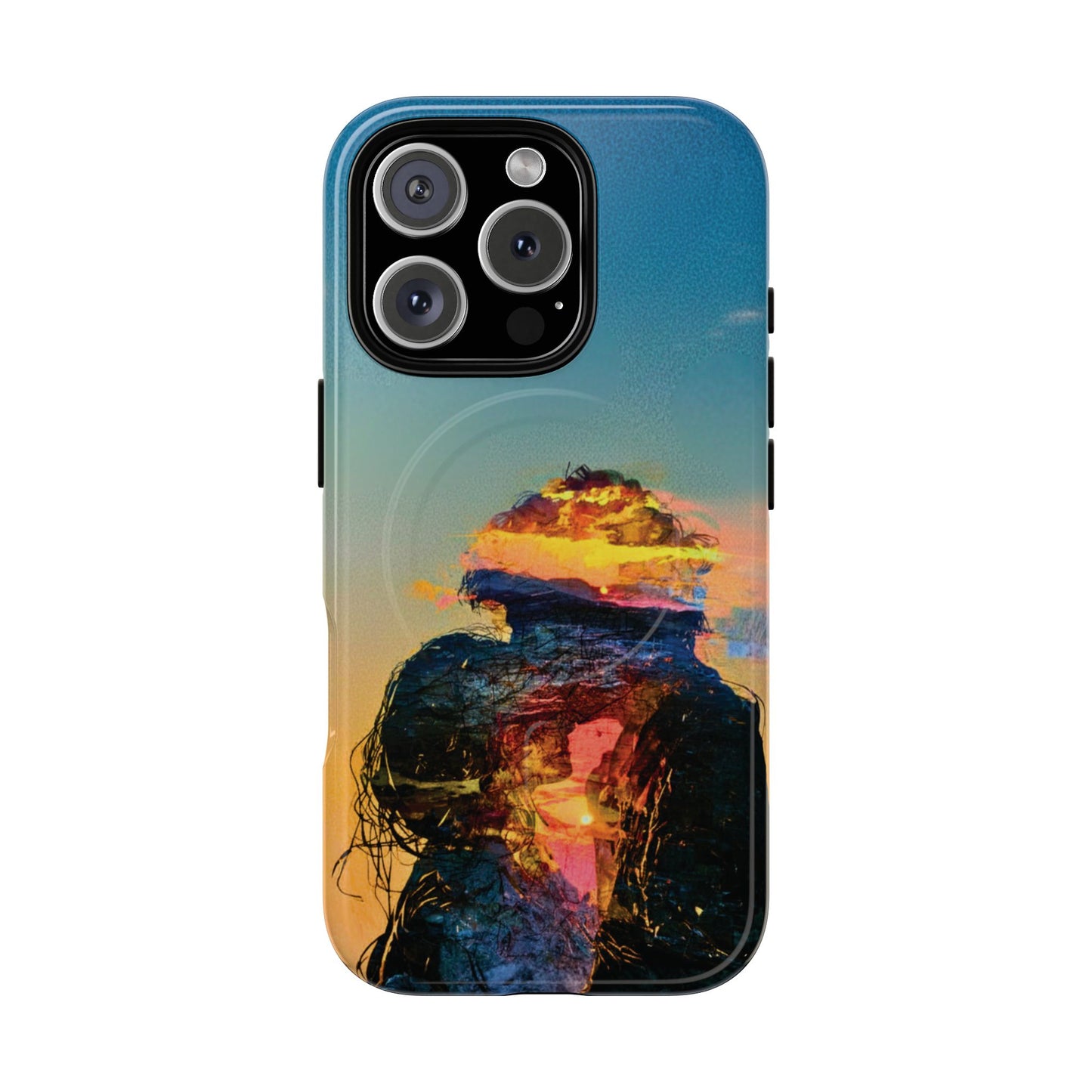 Abstract Sunset Silhouette Tough Magnetic Phone Case