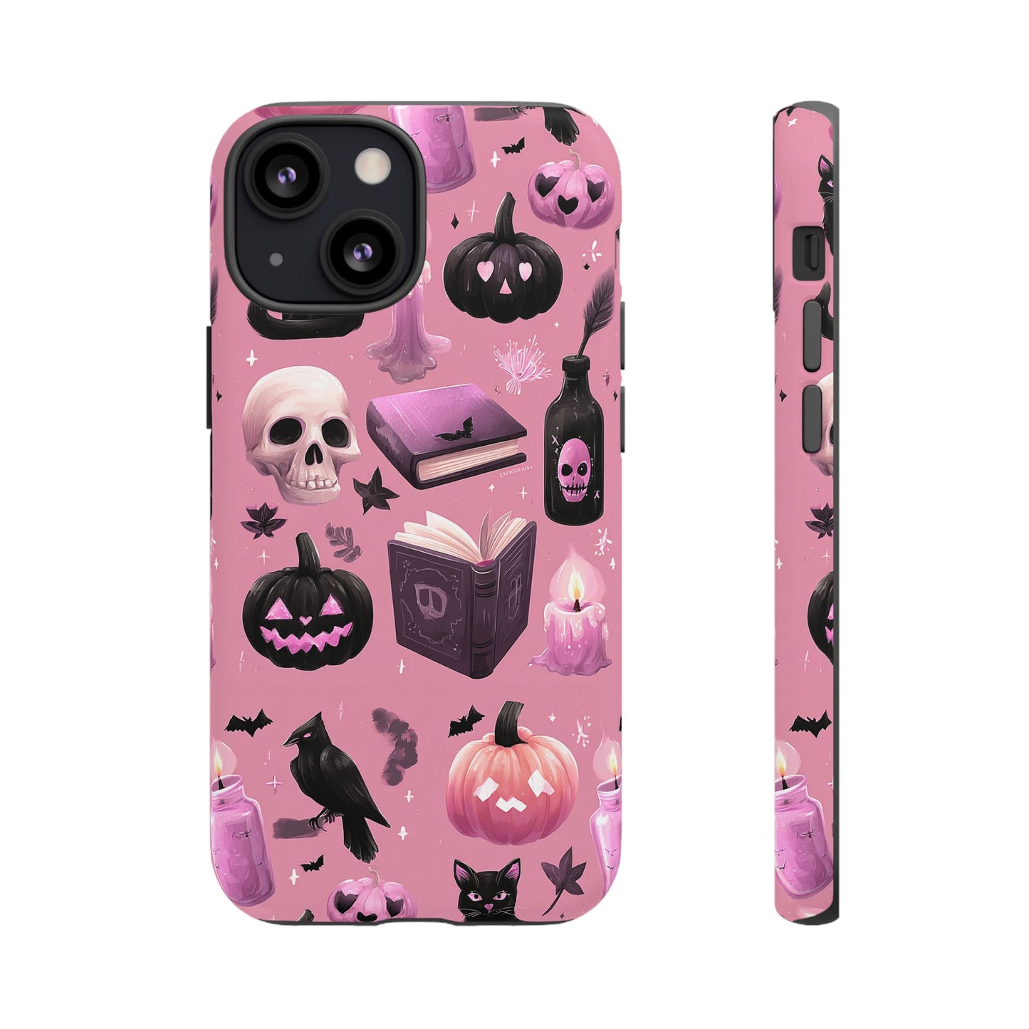 Spooky Phone Case - Halloween Design, Cute Costume Accessory, Fall Decor, Gift for Cat Lovers, Witchy Vibes, Trick or Treat