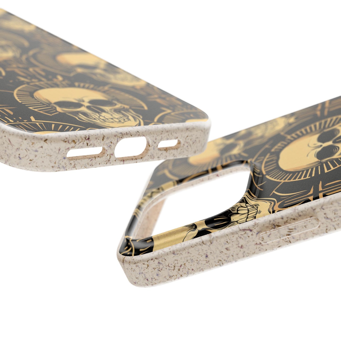 Skull Biodegradable Phone Case, Eco-Friendly iPhone Cover, Sustainable Gift, Cool Skull Design, Skull Art Accessories, Halloween Decor