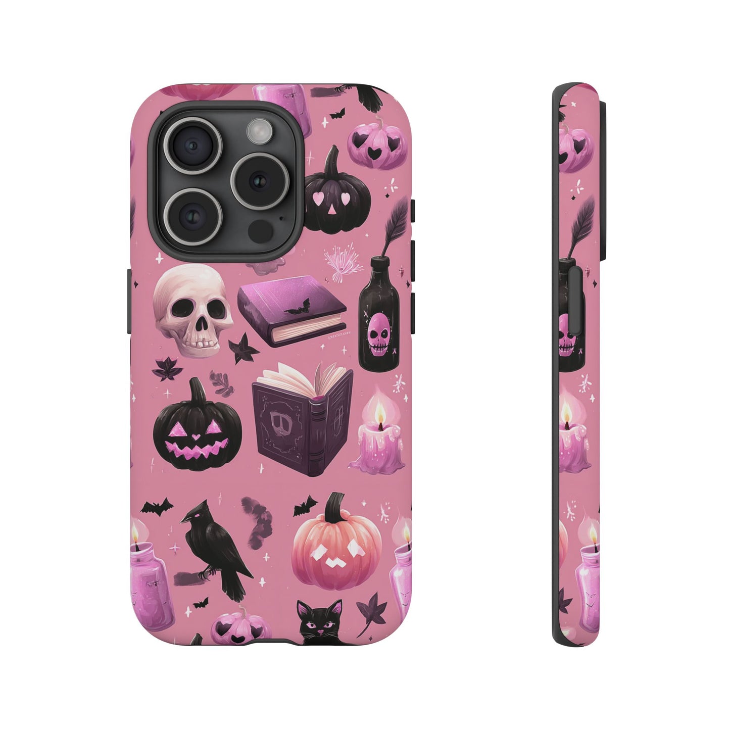 Spooky Phone Case - Halloween Design, Cute Costume Accessory, Fall Decor, Gift for Cat Lovers, Witchy Vibes, Trick or Treat