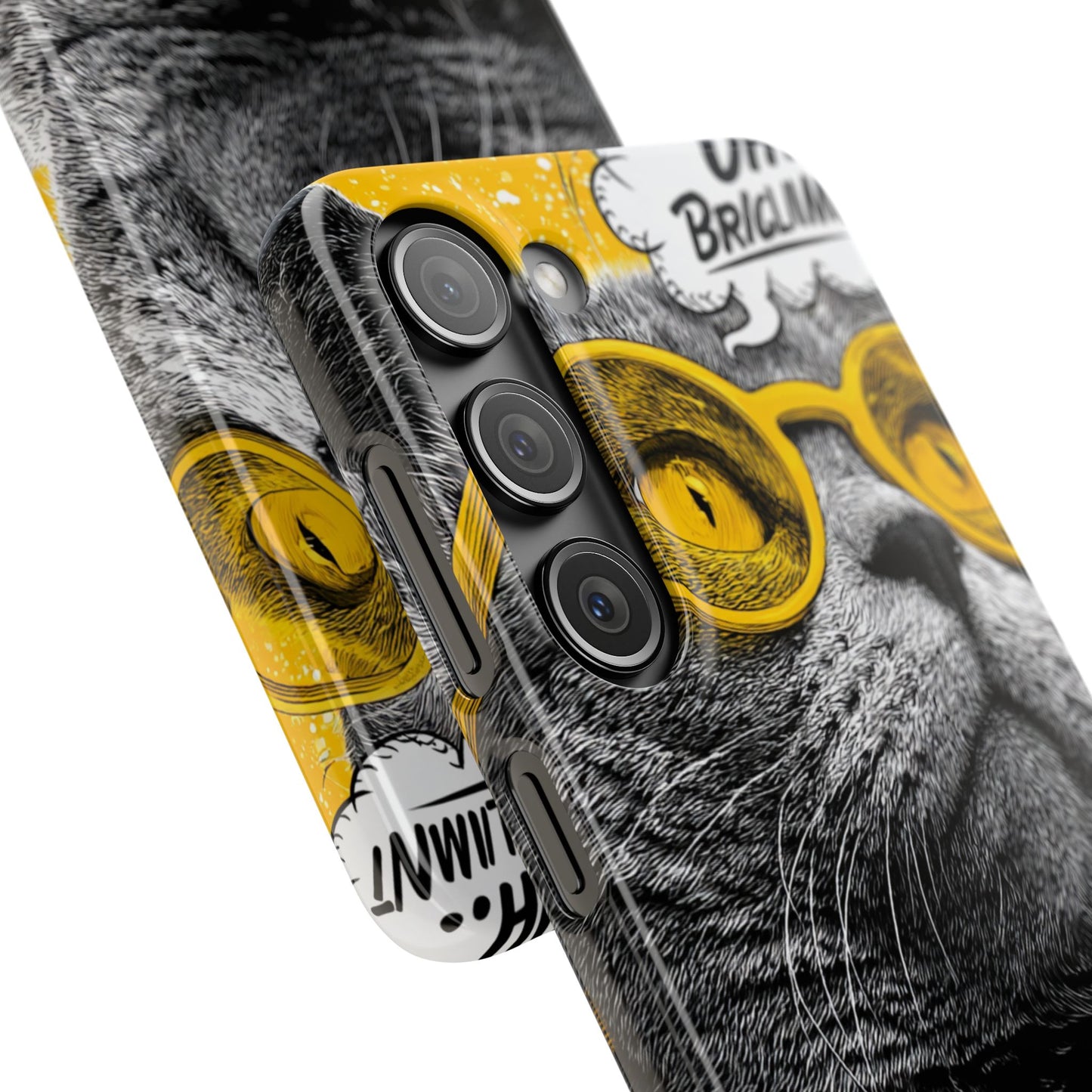 Playful Cat Snap Case - Quirky Phone Cover for Cat Lovers, Gift for Pet Enthusiasts, Funny Accessory for Any Occasion