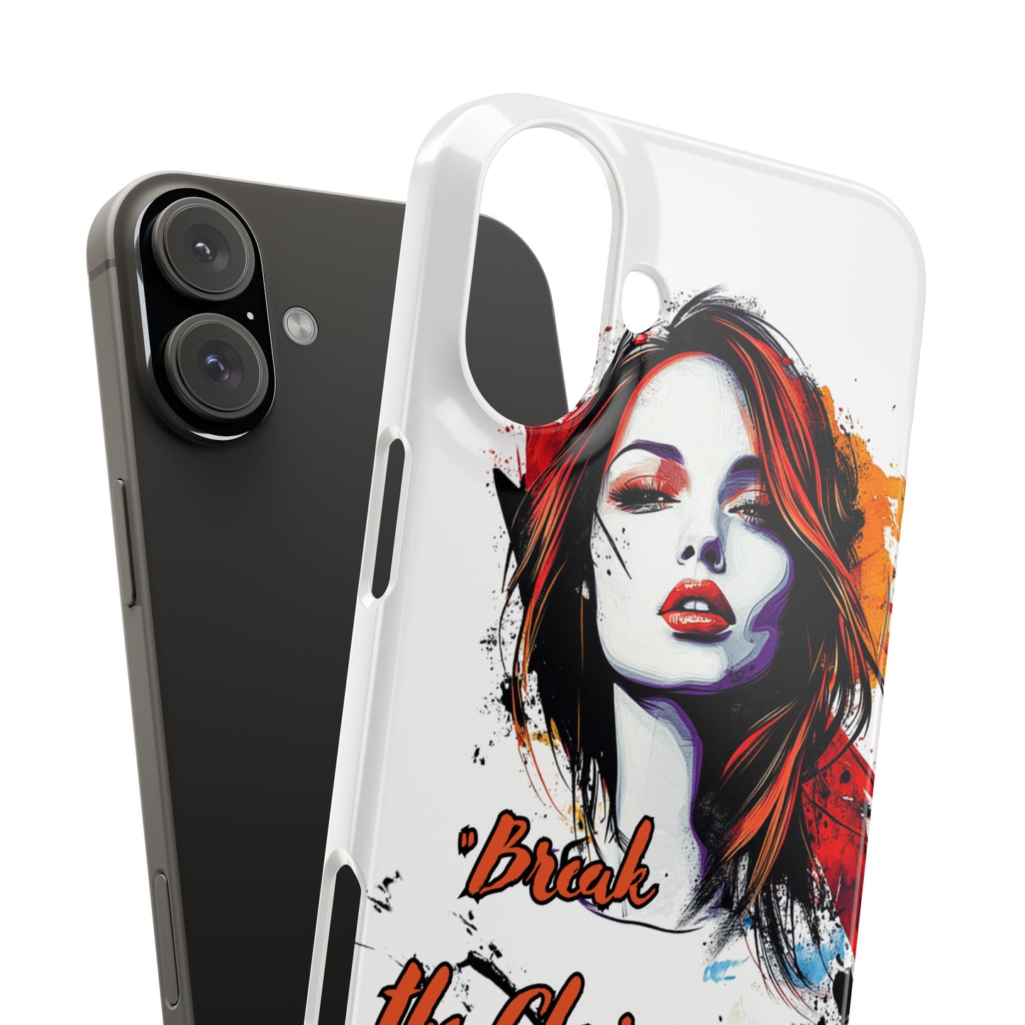 Empowering Art Snap Cases, Phone Cover, Break the Chains of Silence, Unique Gift, Inspirational Tech Accessories
