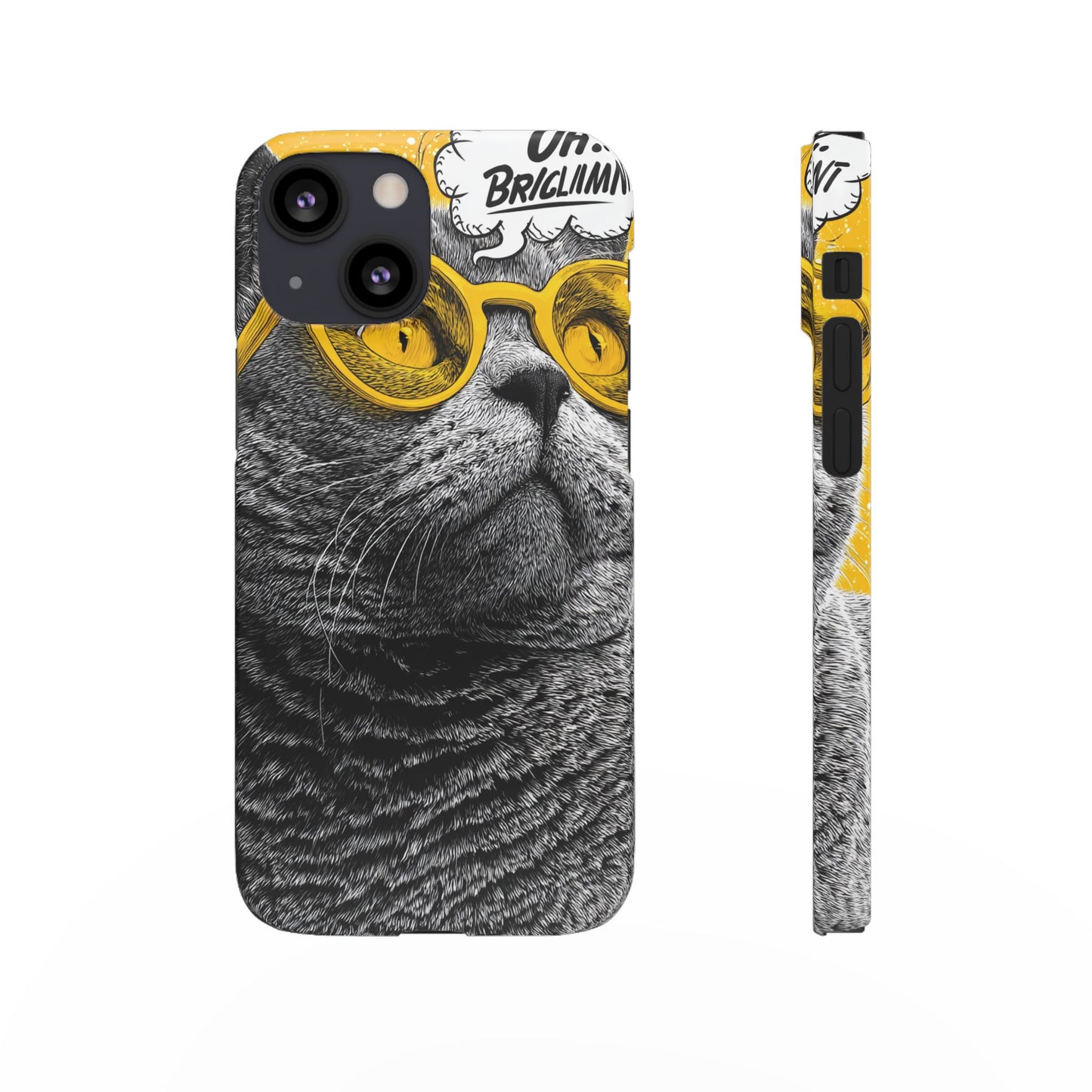 Playful Cat Snap Case - Quirky Phone Cover for Cat Lovers, Gift for Pet Enthusiasts, Funny Accessory for Any Occasion