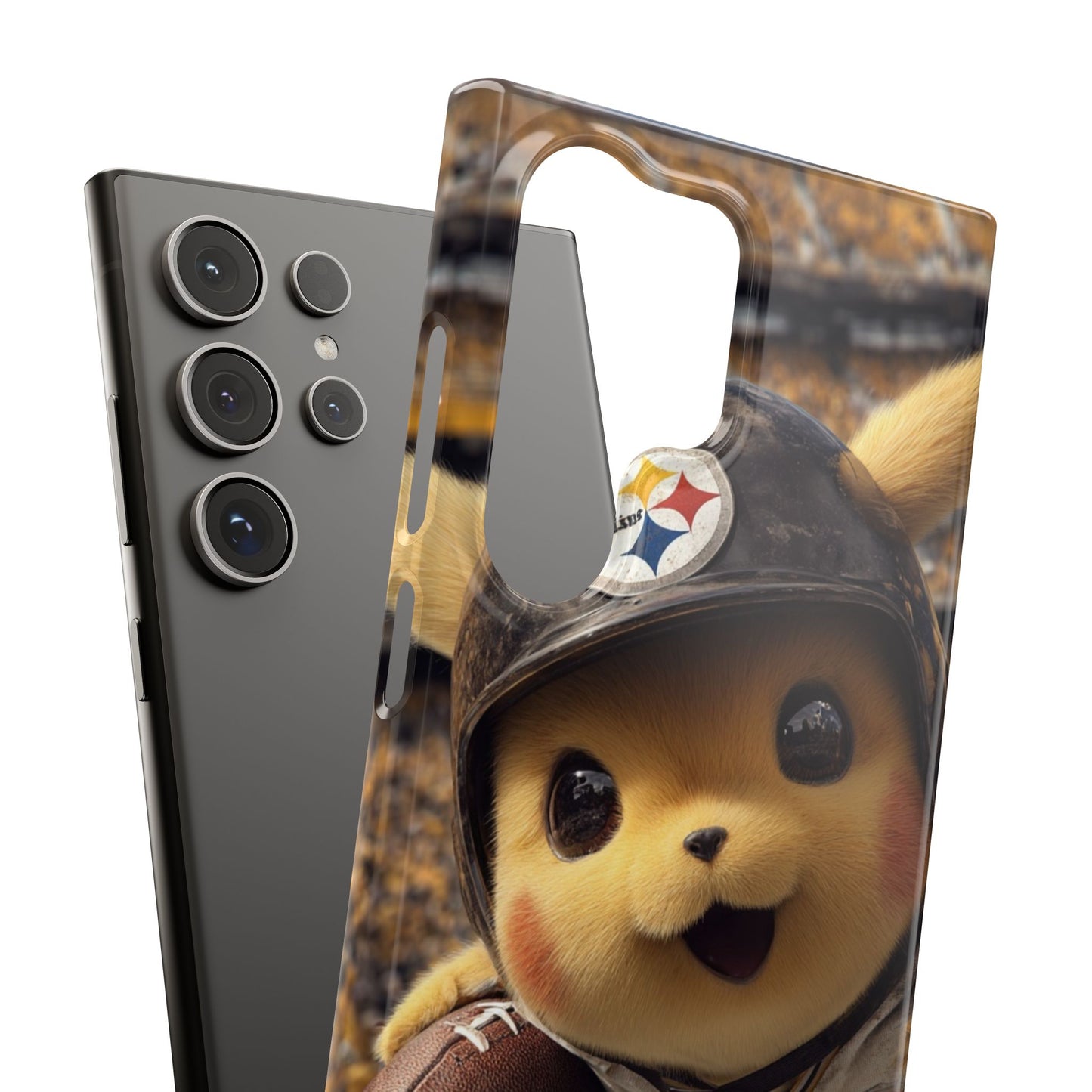 Fun Character Sports Snap Case, Phone Case, Fun Tech Accessory, Cute Gift for Gamers, Football Lovers, Kids.