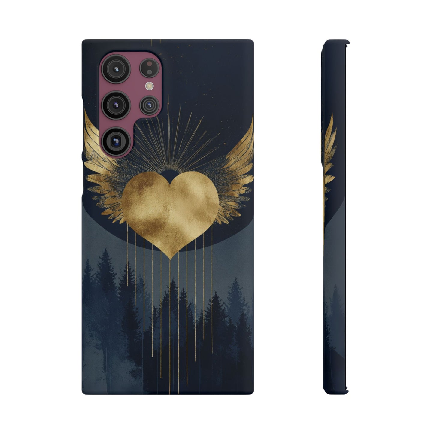 Heart Wing Snap Case, Elegant Phone Cover, Unique Gift, Artistic Accessory, Protective Case for Love and Romance