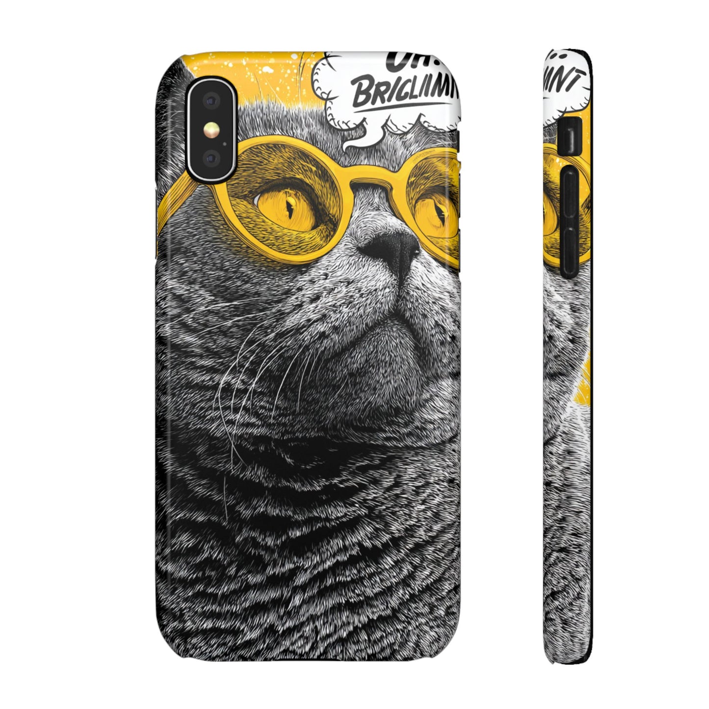 Playful Cat Snap Case - Quirky Phone Cover for Cat Lovers, Gift for Pet Enthusiasts, Funny Accessory for Any Occasion
