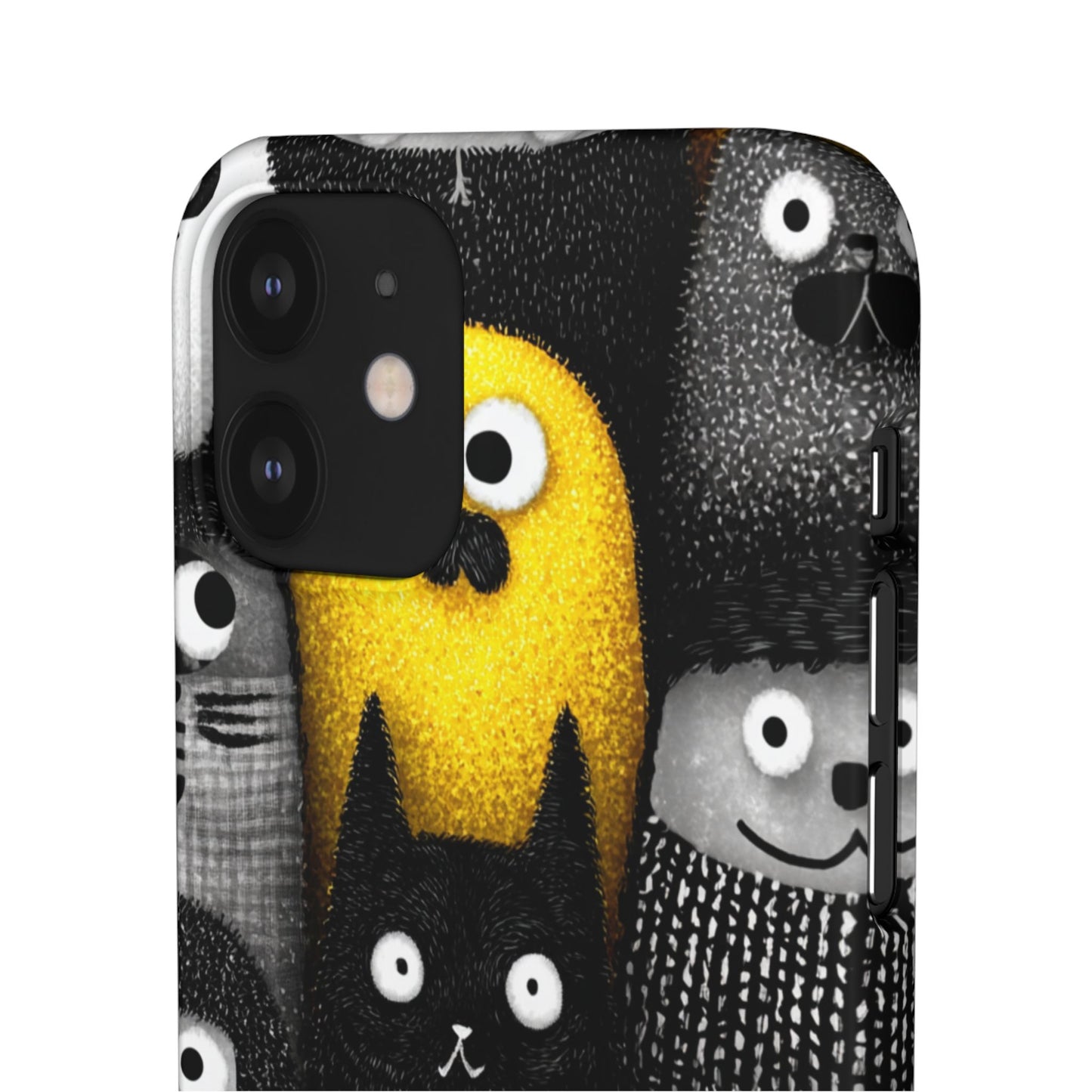 Colorful Character Snap Cases, Cute Phone Cover, Unique Gift for Kids, Fun Accessory, Perfect for Birthdays, Holidays