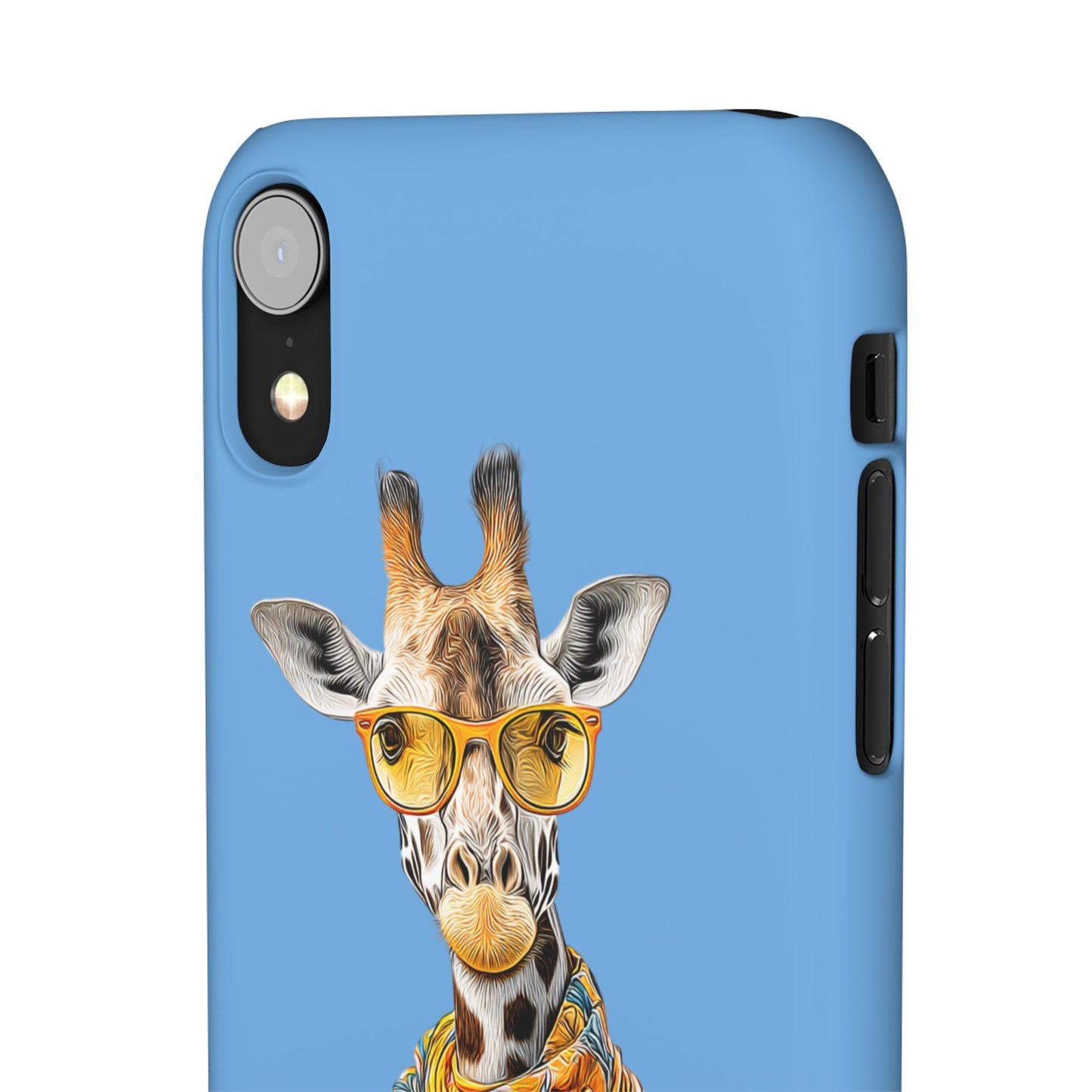 Giraffe Blue Snap Case Phone Cover for Animal Lover Iphone and Samsung models