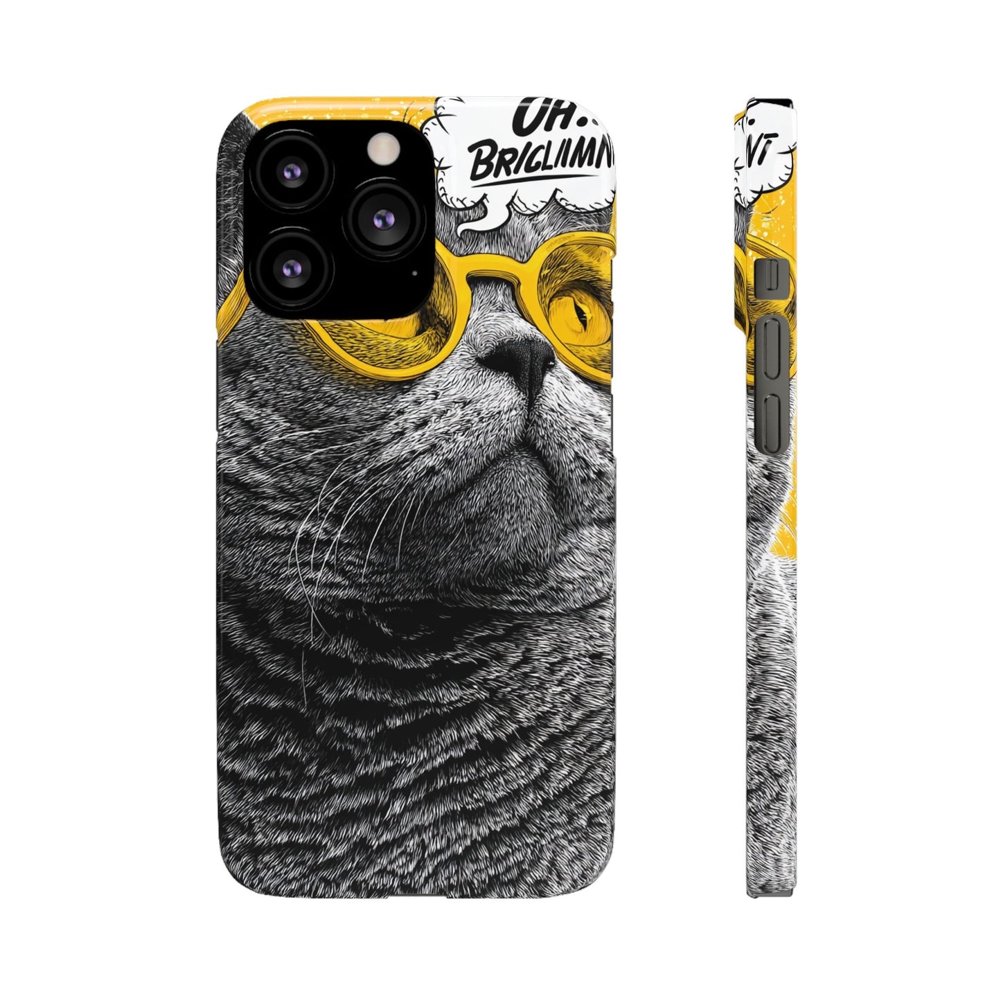 Playful Cat Snap Case - Quirky Phone Cover for Cat Lovers, Gift for Pet Enthusiasts, Funny Accessory for Any Occasion