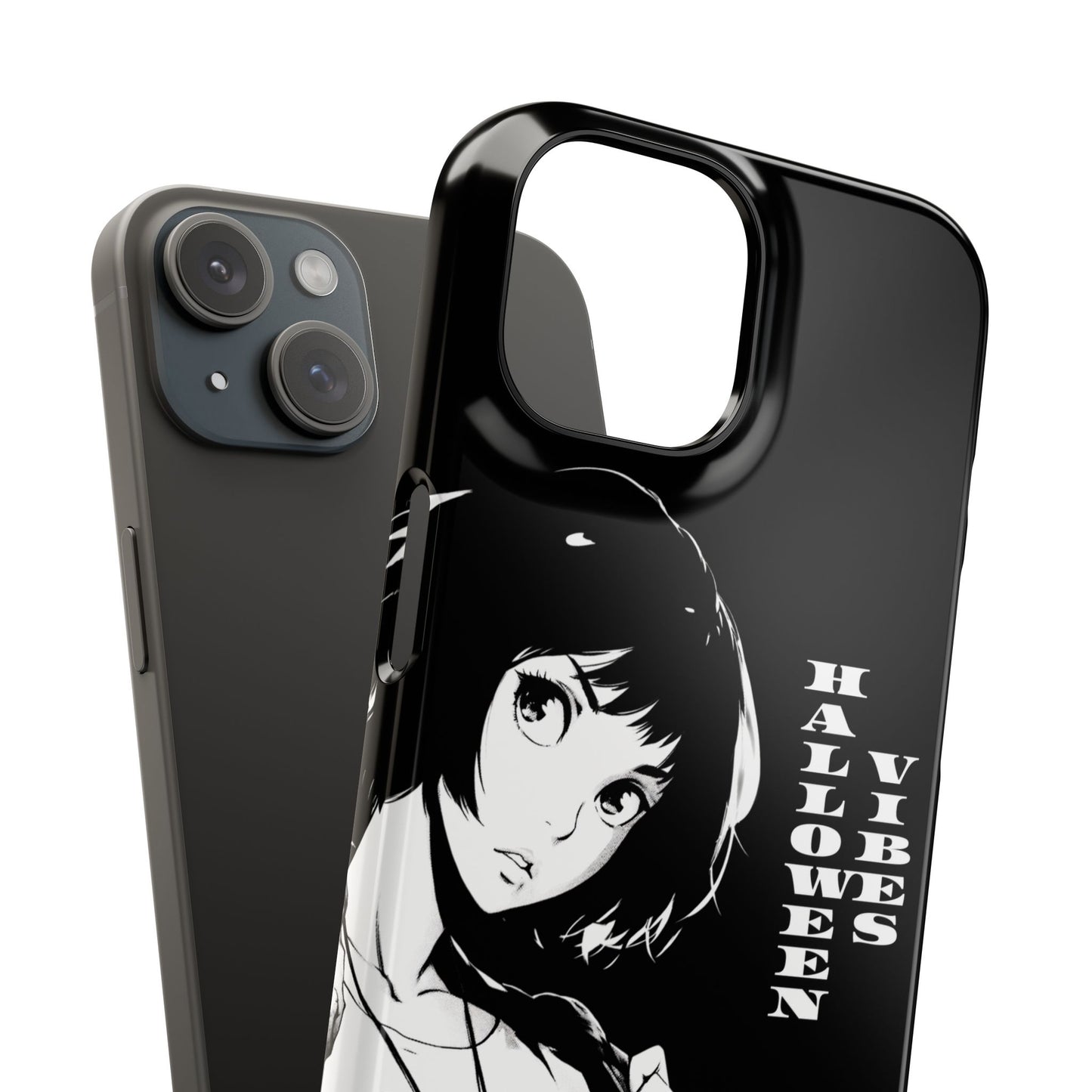 Halloween Vibes Snap Case Black and White Protective Phone Cover for iPhone and Samsung