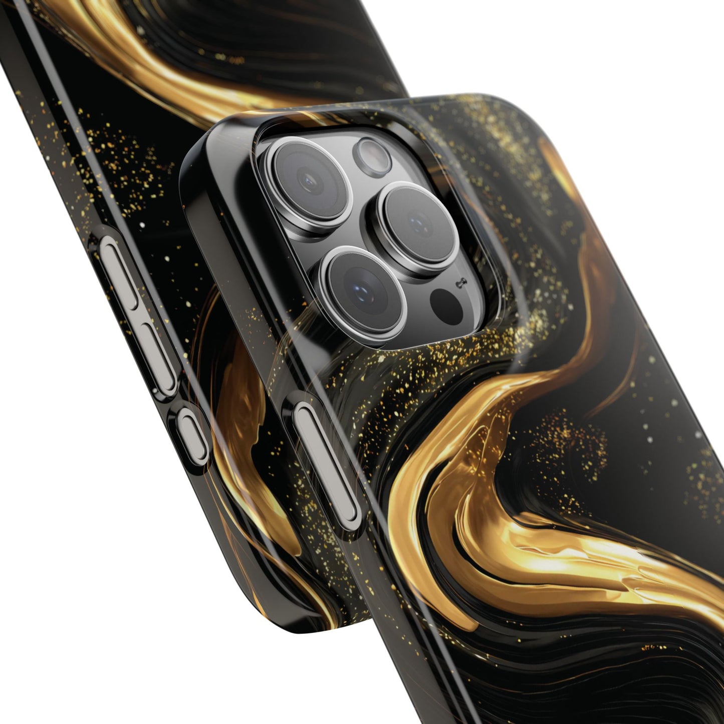 Elegant Gold Swirl Snap Case - Stylish Phone Cover, Modern Accessory, Gift for Her, Luxe Phone Case, Trendy Decor