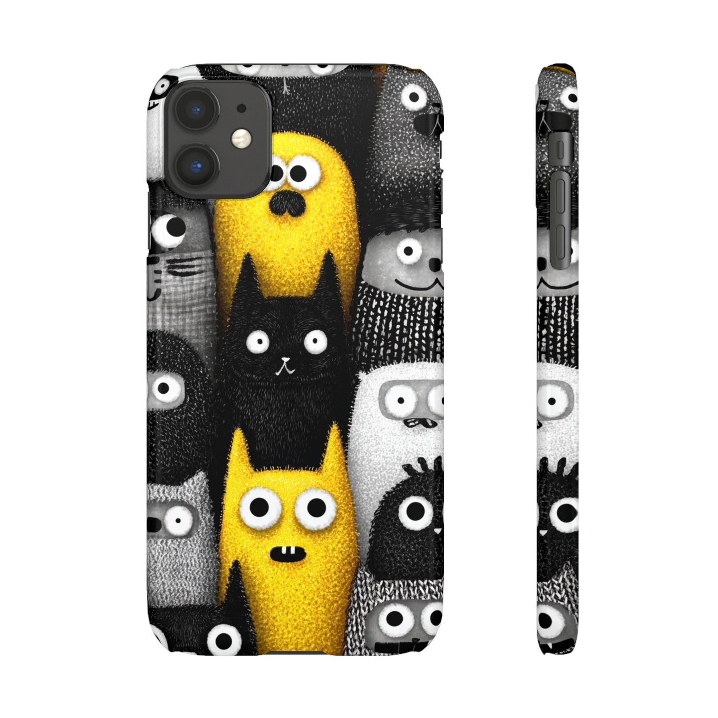 Colorful Character Snap Cases, Cute Phone Cover, Unique Gift for Kids, Fun Accessory, Perfect for Birthdays, Holidays
