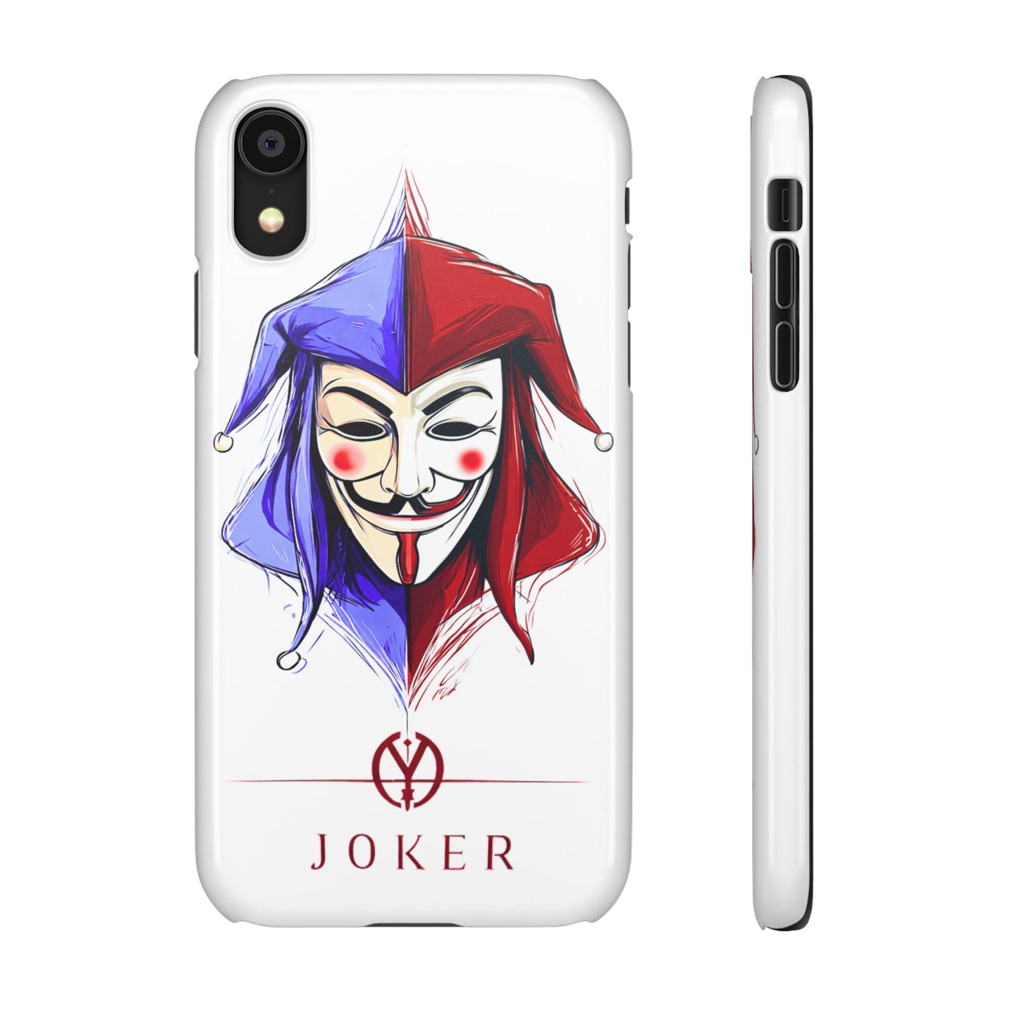 Joker & Anonimous Reunited Guy Fawkes Art Snap Case and Protective Phone Cover For iPhone and Samsung