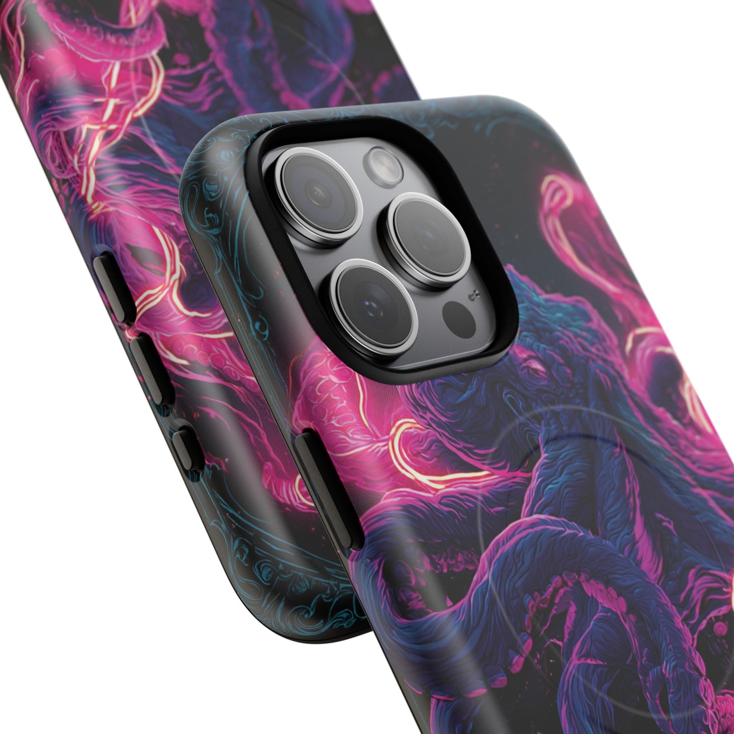 Neon Octopus Phone Case — Tough Magnetic Protective Cover