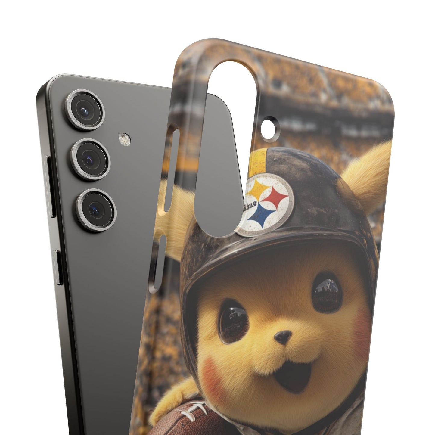 Fun Character Sports Snap Case, Phone Case, Fun Tech Accessory, Cute Gift for Gamers, Football Lovers, Kids.