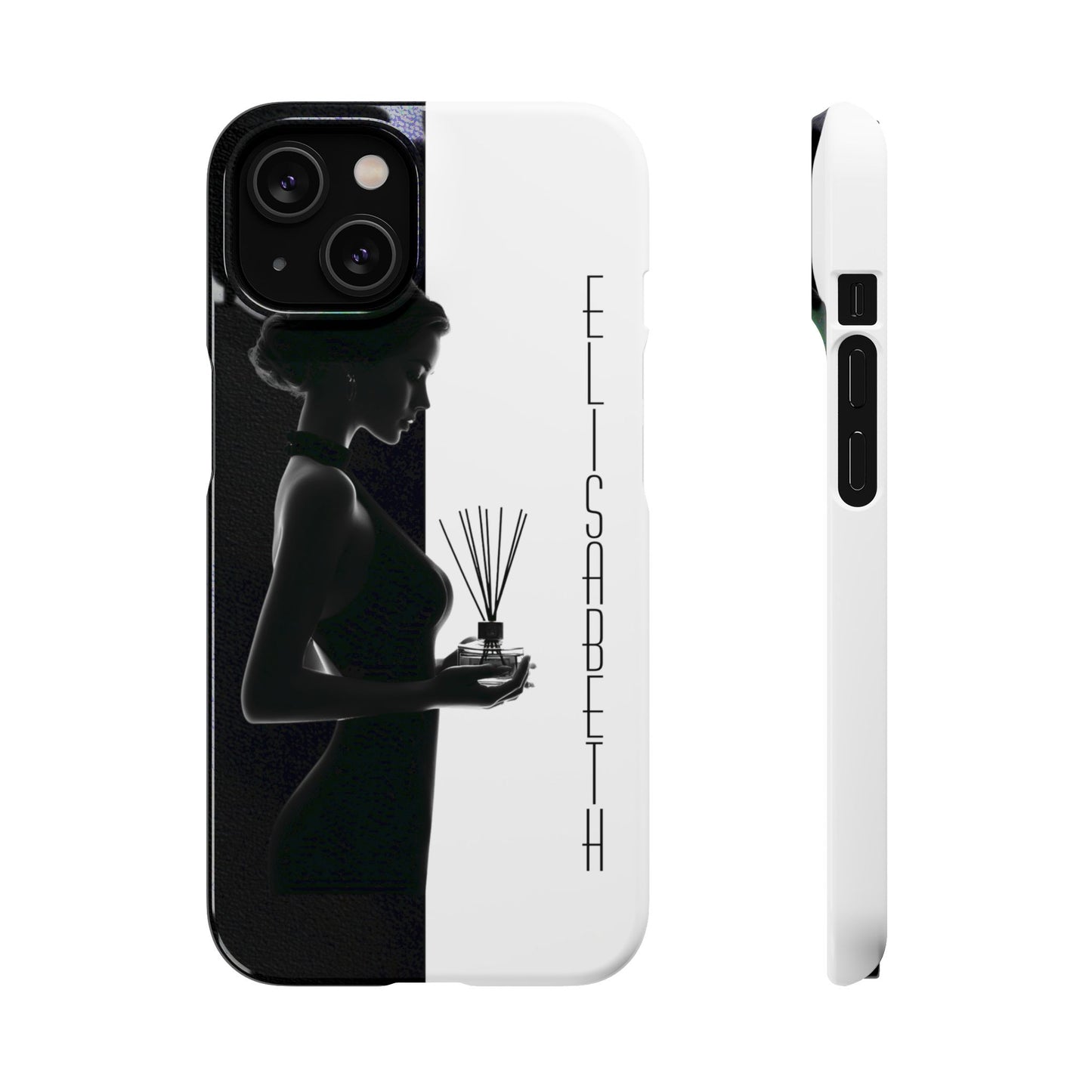 Custom Black and White Snap Case for Women Phone Cover for iPhone and Samsung