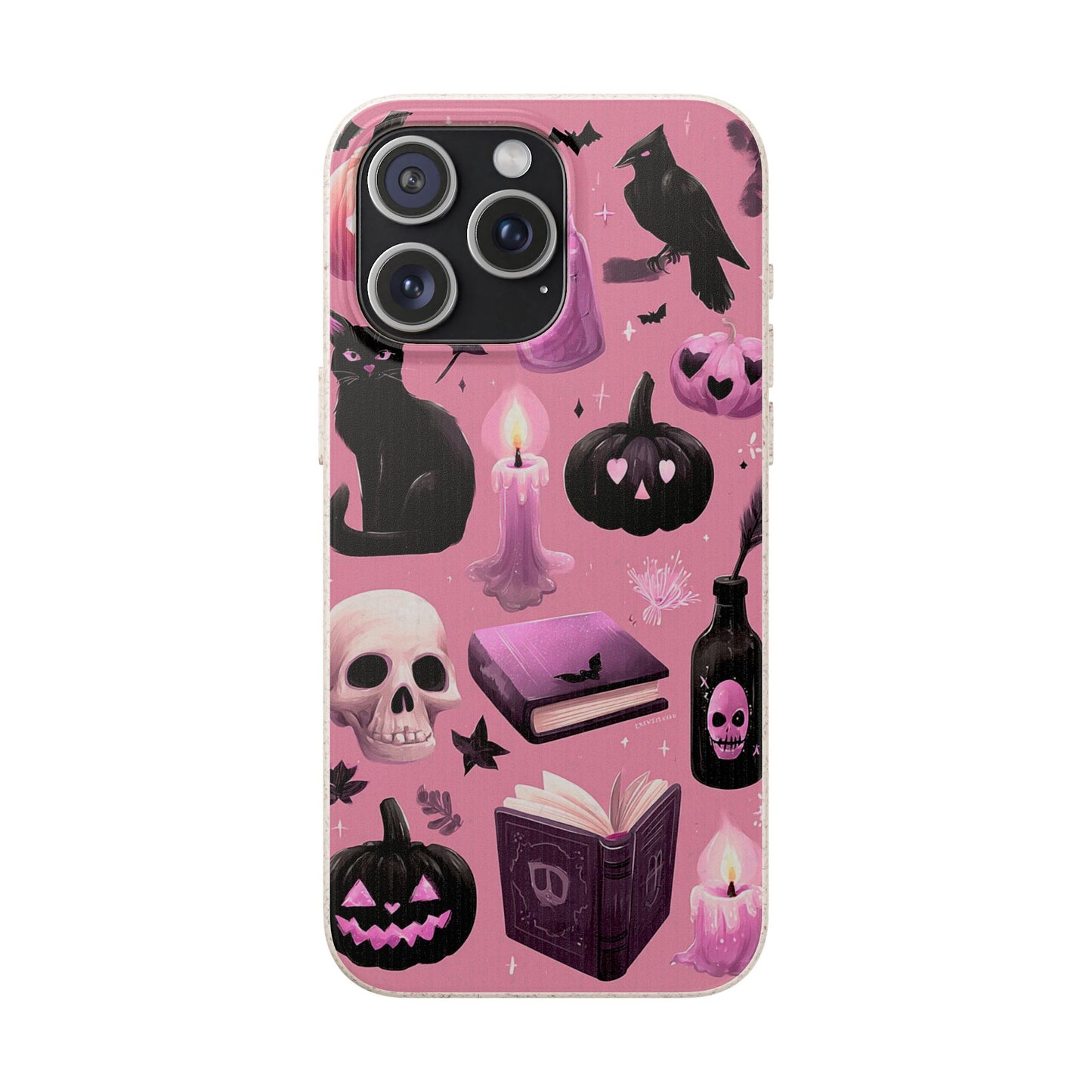 Halloween-Inspired Biodegradable Phone Case, Eco-Friendly Cell Phone Cover, Cute Goth Aesthetic Gift, Sustainable Halloween Decor, [...]