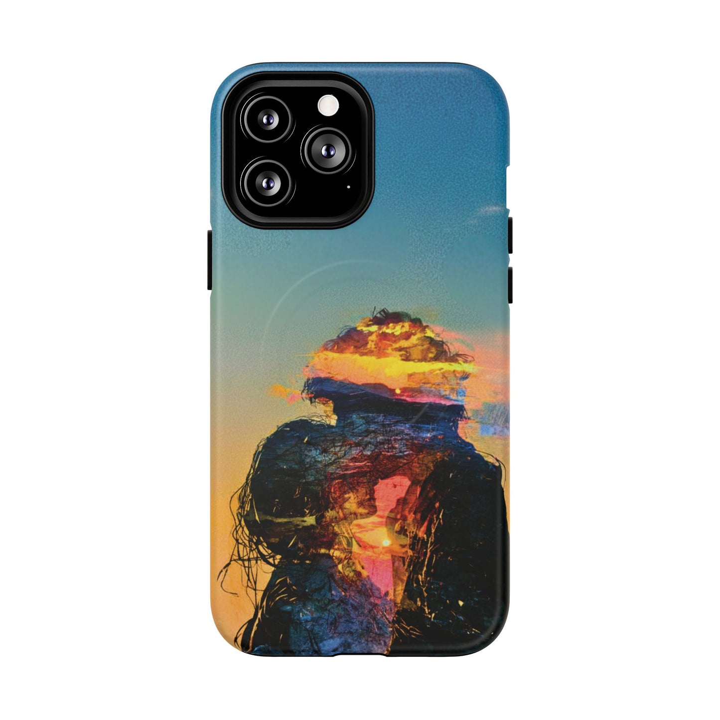 Abstract Sunset Silhouette Tough Magnetic Phone Case