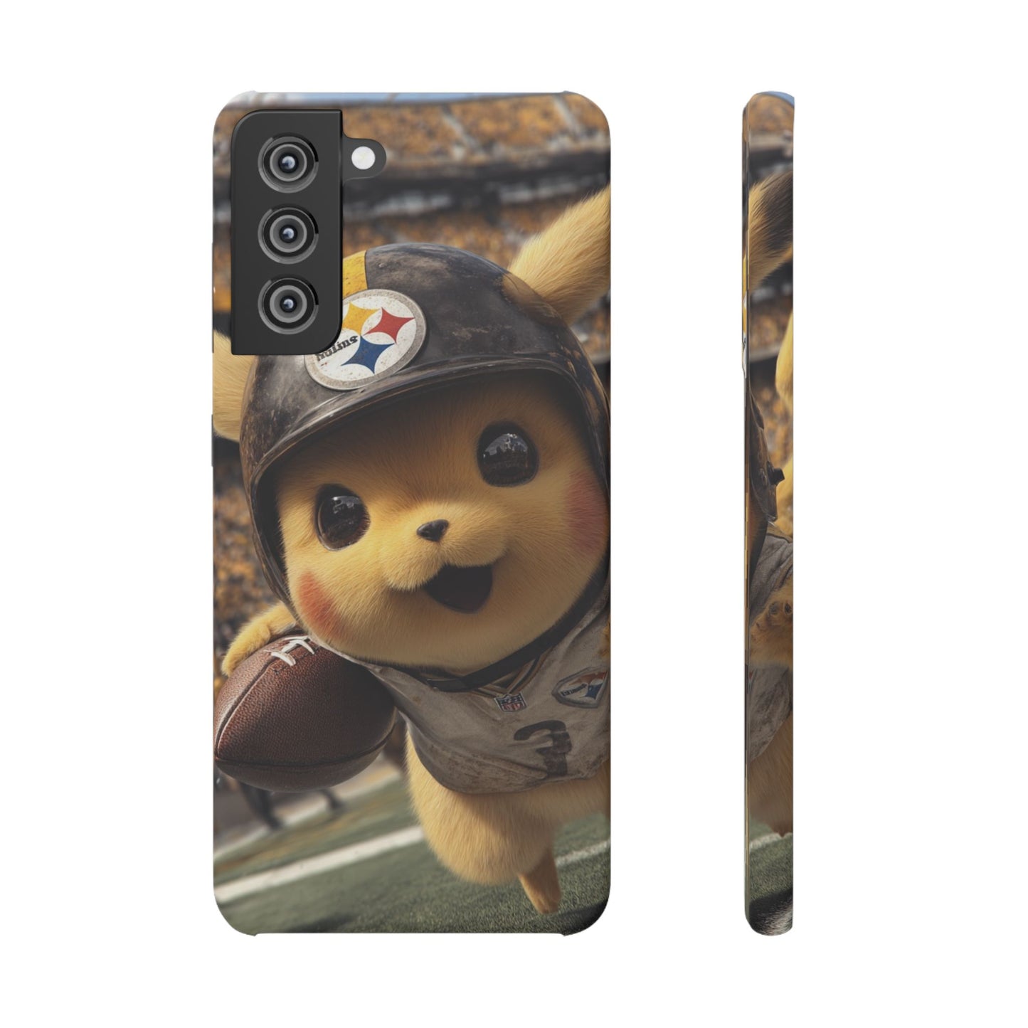 Fun Character Sports Snap Case, Phone Case, Fun Tech Accessory, Cute Gift for Gamers, Football Lovers, Kids.
