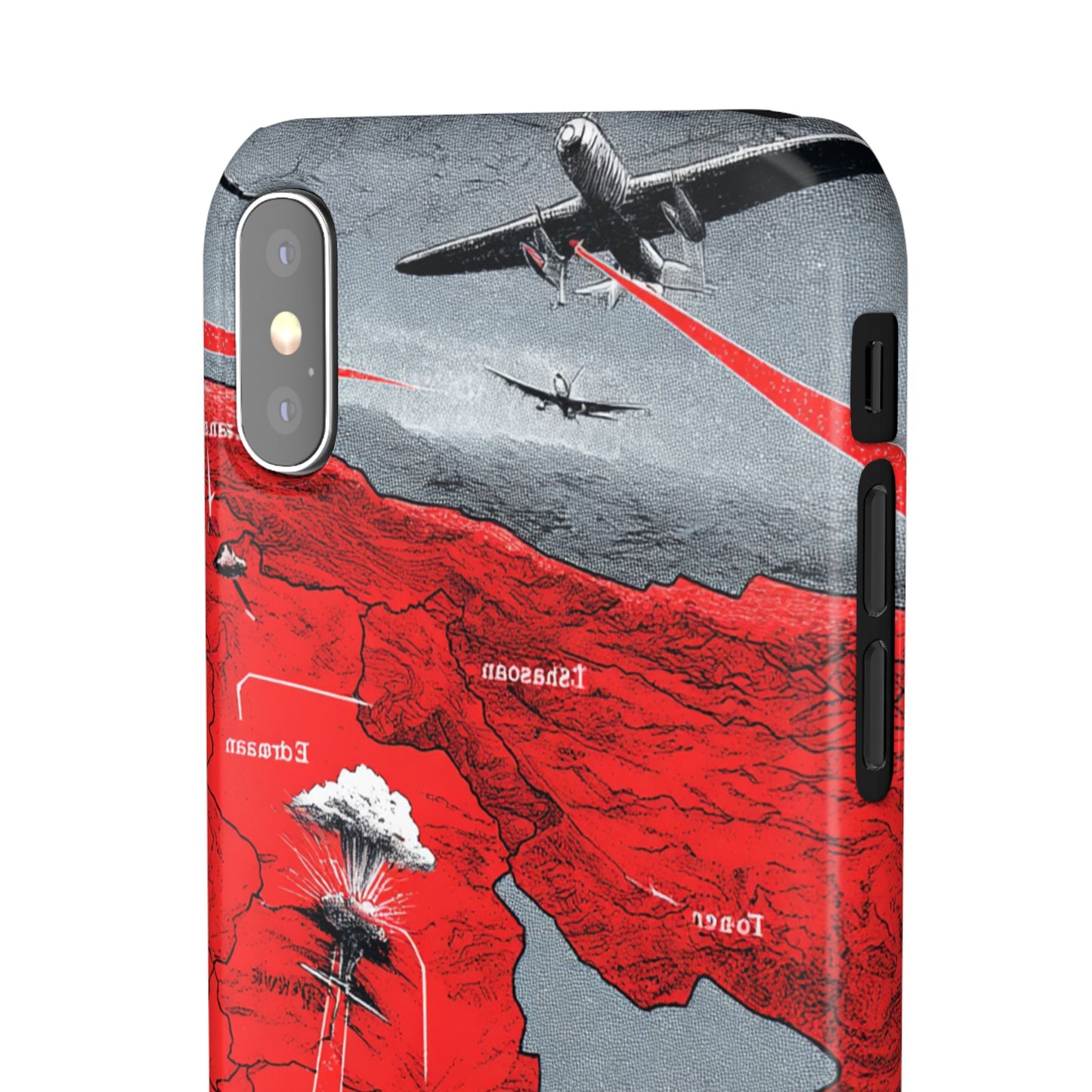 Bold Graphic Snap Case with Dramatic Design, Unique Phone Cover, Artistic Protection for iPhone, Trendy Gadget Gift, Edgy Tech Accessory