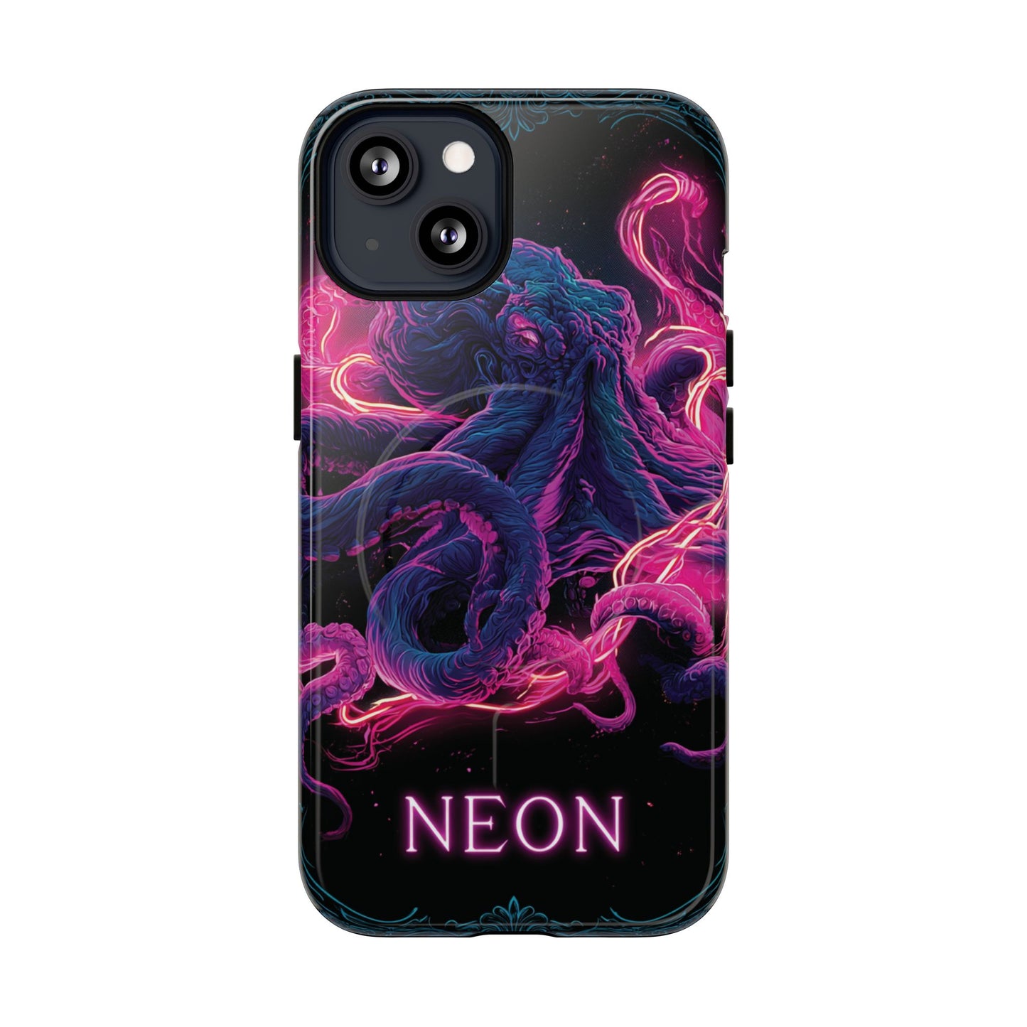Neon Octopus Phone Case — Tough Magnetic Protective Cover
