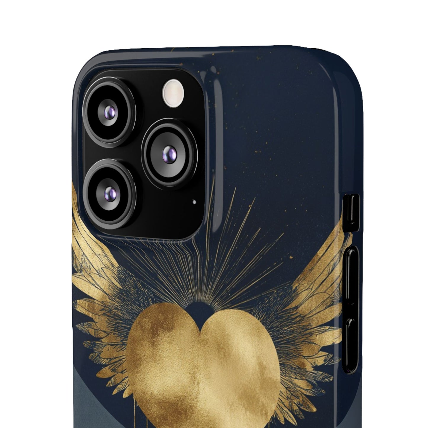Heart Wing Snap Case, Elegant Phone Cover, Unique Gift, Artistic Accessory, Protective Case for Love and Romance