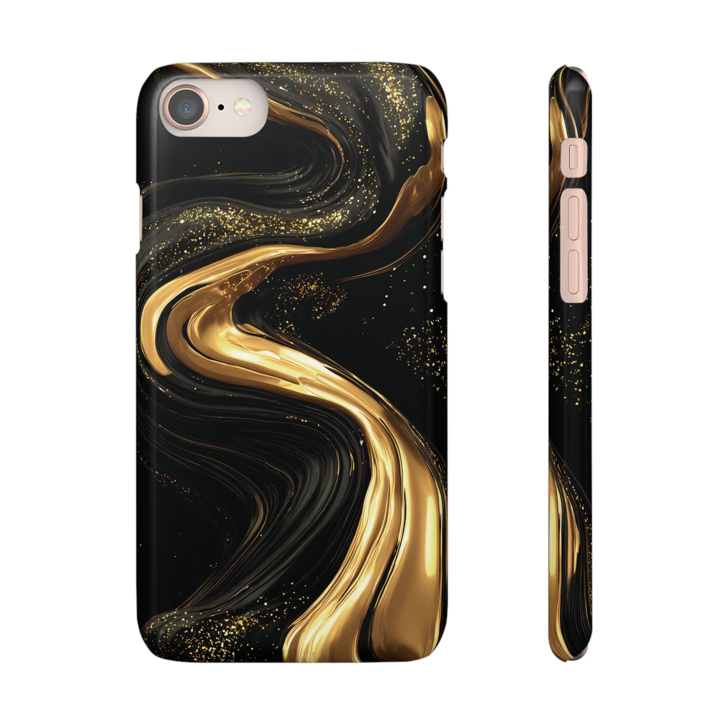 Elegant Gold Swirl Snap Case - Stylish Phone Cover, Modern Accessory, Gift for Her, Luxe Phone Case, Trendy Decor