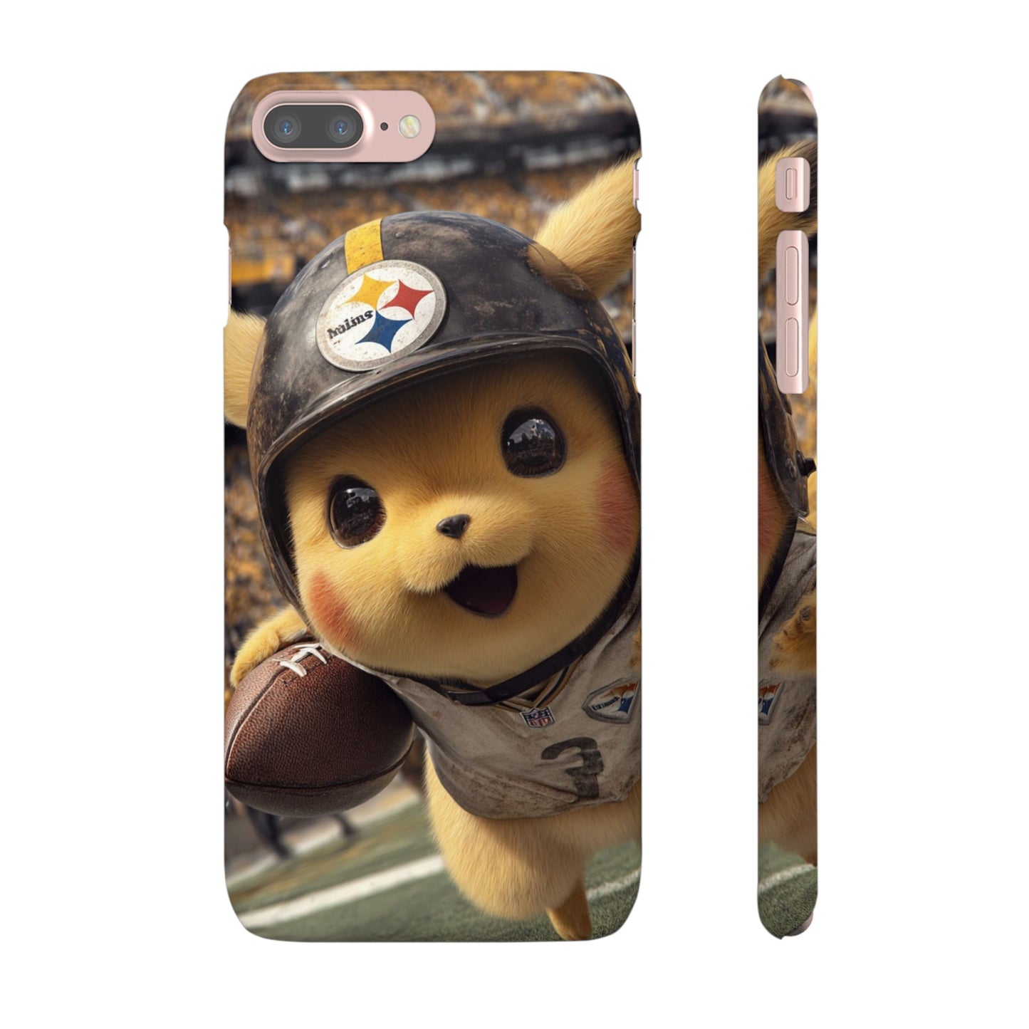 Fun Character Sports Snap Case, Phone Case, Fun Tech Accessory, Cute Gift for Gamers, Football Lovers, Kids.