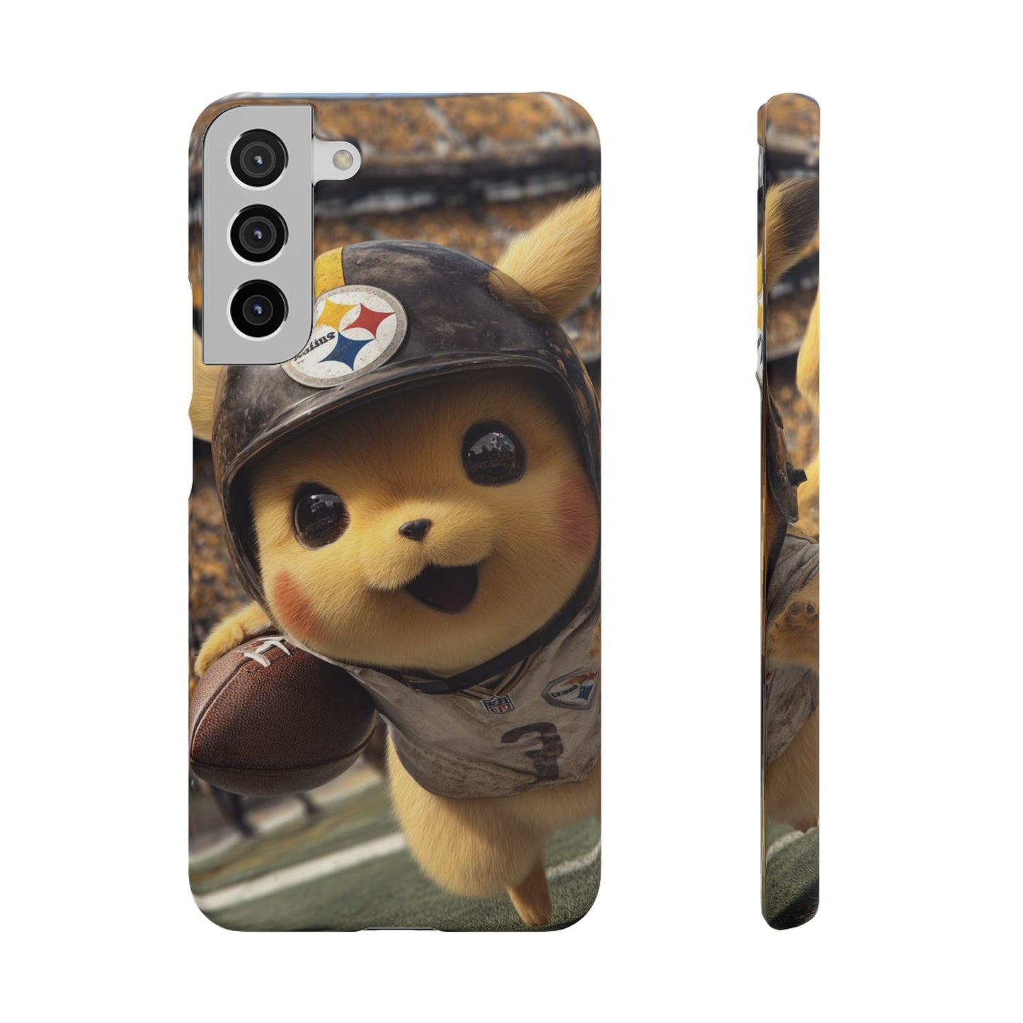 Fun Character Sports Snap Case, Phone Case, Fun Tech Accessory, Cute Gift for Gamers, Football Lovers, Kids.