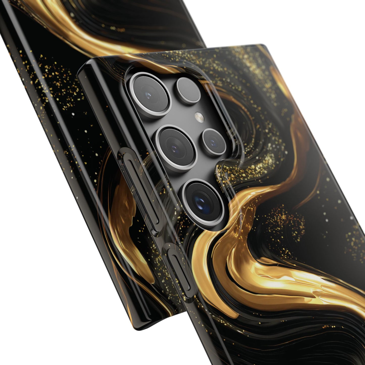 Elegant Gold Swirl Snap Case - Stylish Phone Cover, Modern Accessory, Gift for Her, Luxe Phone Case, Trendy Decor