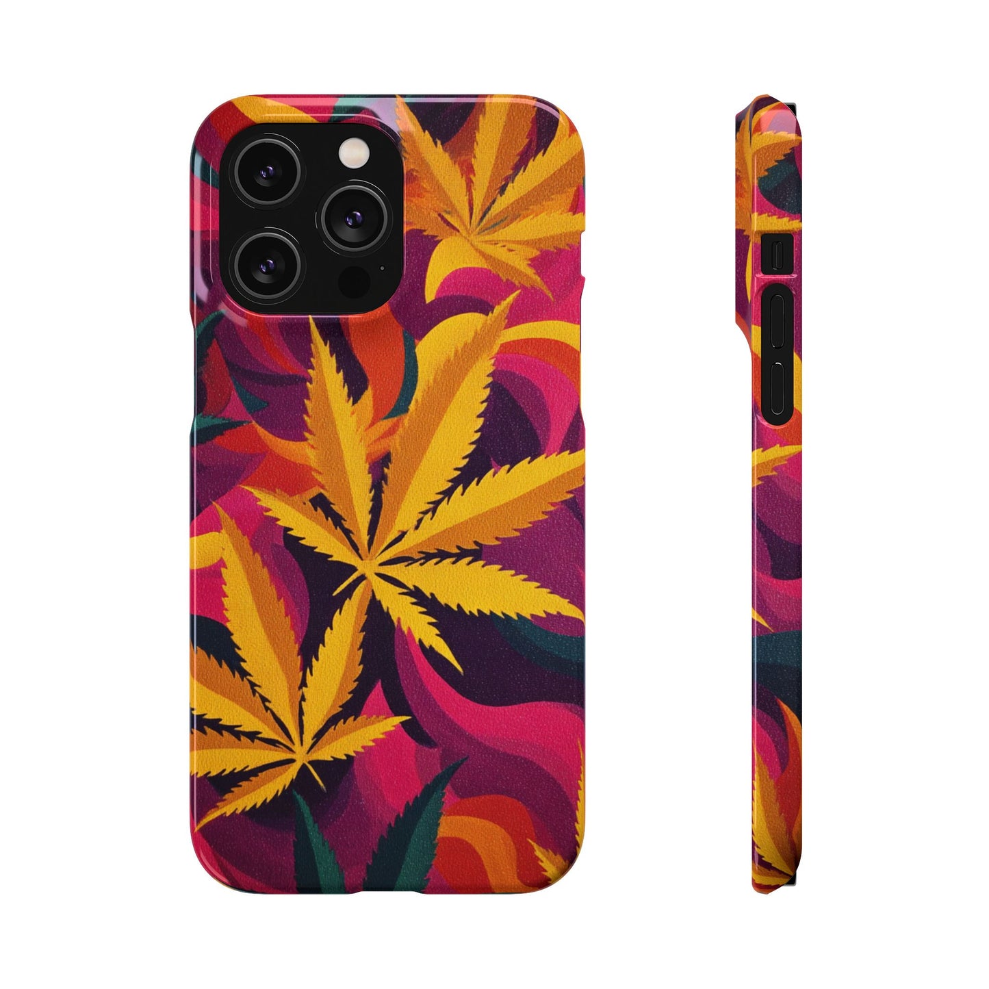 Autumn Vibe Cannabis Snap Case for IPhones and Samsungs Custom
