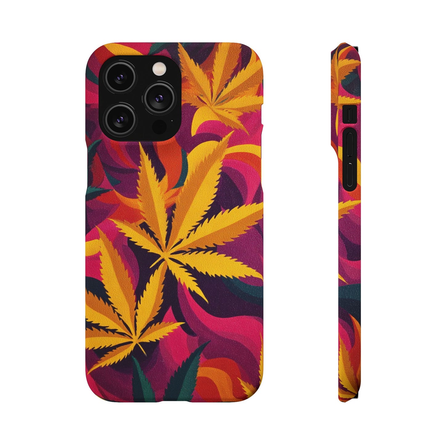Autumn Vibe Cannabis Snap Case for IPhones and Samsungs Custom