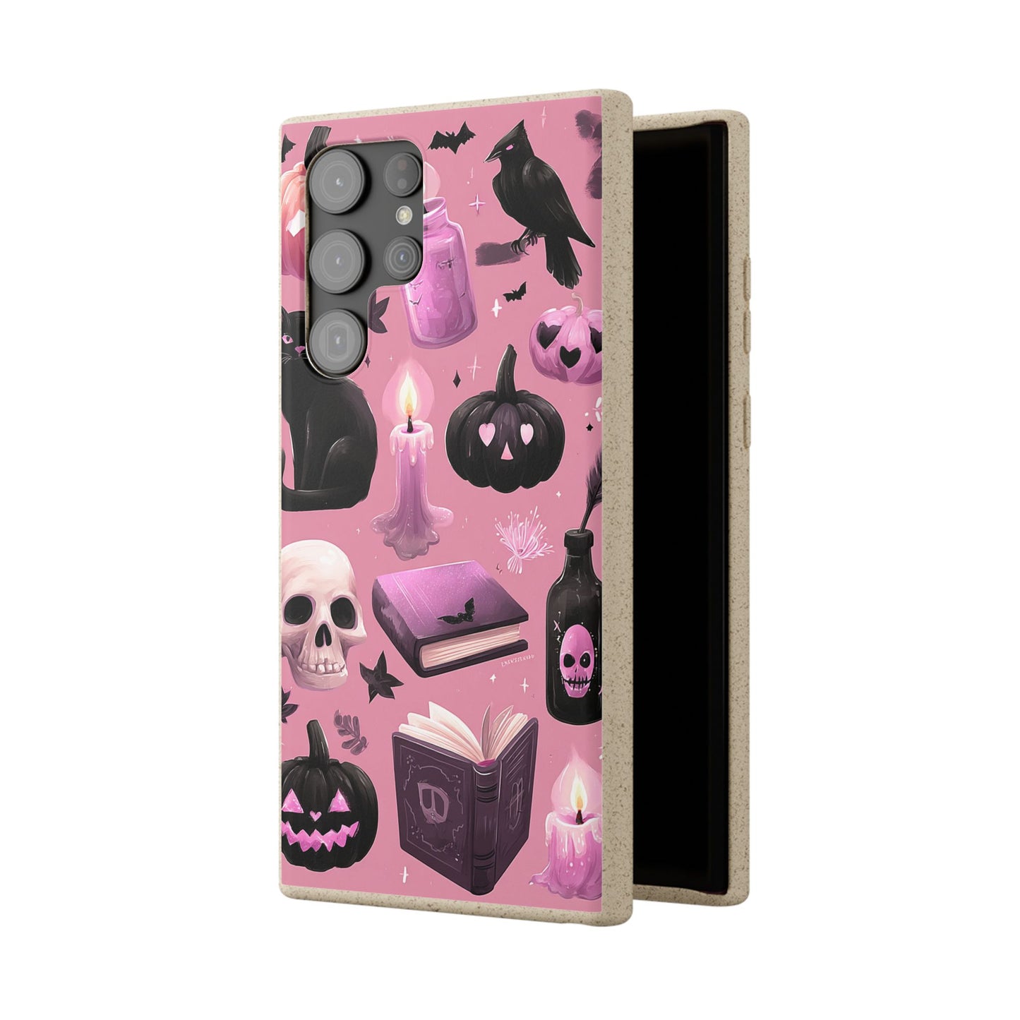 Halloween-Inspired Biodegradable Phone Case, Eco-Friendly Cell Phone Cover, Cute Goth Aesthetic Gift, Sustainable Halloween Decor, [...]