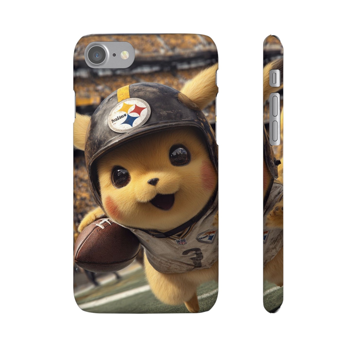 Fun Character Sports Snap Case, Phone Case, Fun Tech Accessory, Cute Gift for Gamers, Football Lovers, Kids.