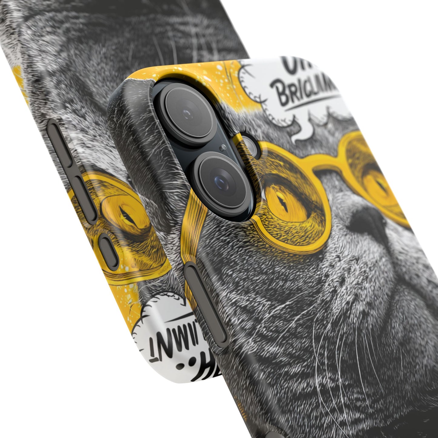 Playful Cat Snap Case - Quirky Phone Cover for Cat Lovers, Gift for Pet Enthusiasts, Funny Accessory for Any Occasion