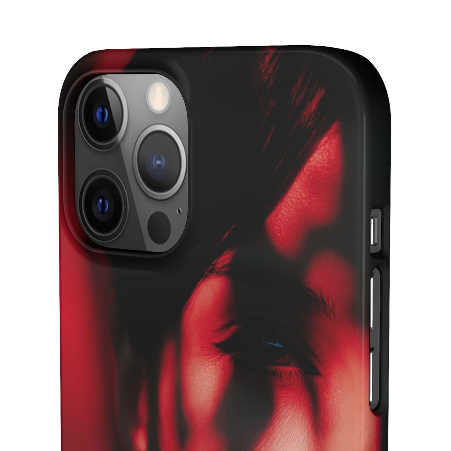 Stylish Snap Cases for Phone, Artistic Phone Cover, Unique Gifts, Red Aesthetic Case, Trendy Accessory, Vibrant Protection