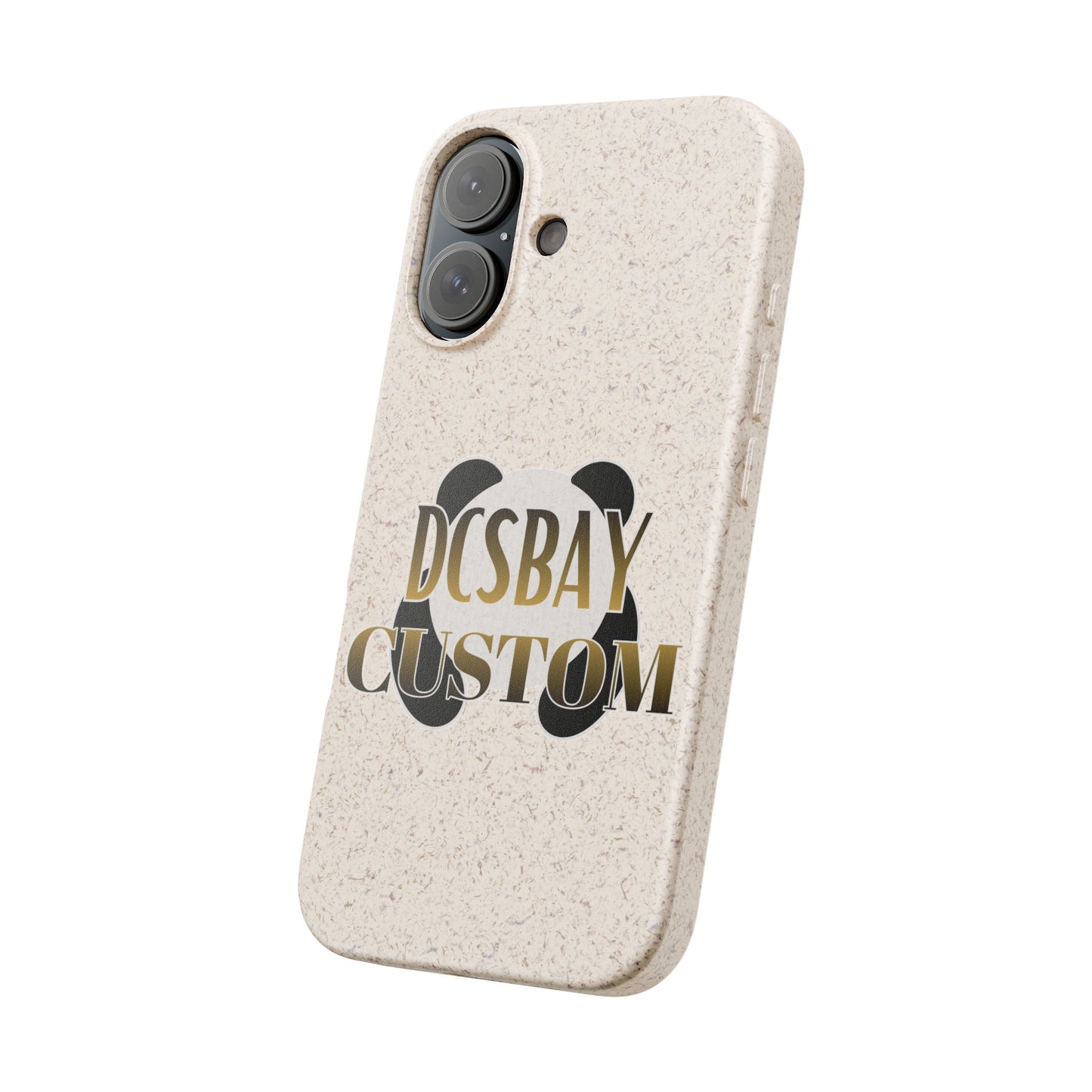 Biodegradable Panda Phone Case — Eco-Friendly Customizable iPhone Cover