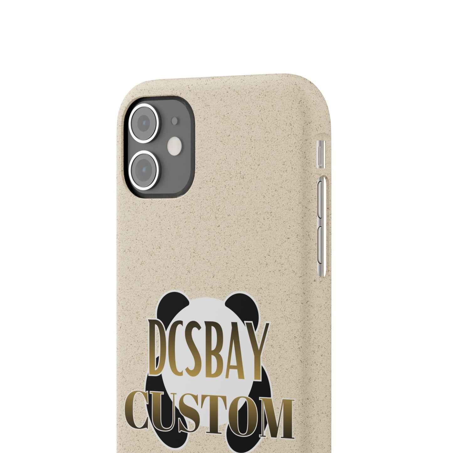 Biodegradable Panda Phone Case — Eco-Friendly Customizable iPhone Cover