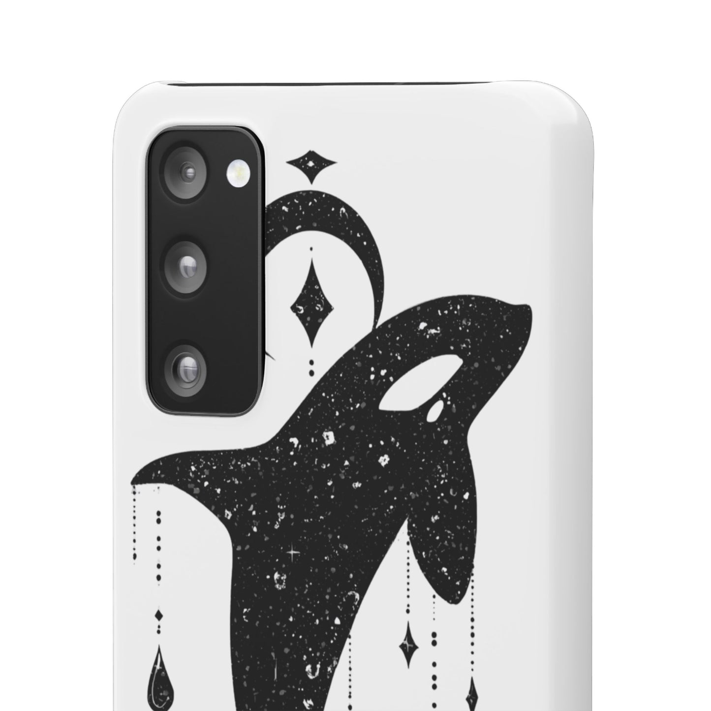 Celestial Orca Snap Case | Phone Cover, Whale Lover Gift, Cosmic Decor, Unique Art, Ocean Vibe