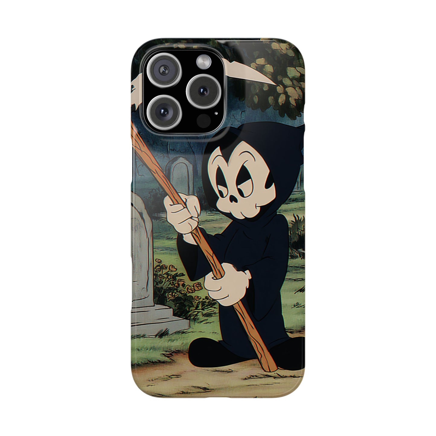Grim Reaper Snap Case, Halloween Phone Case, Cute Death Phone Cover, Spooky Accessories, Unique Phone Protector
