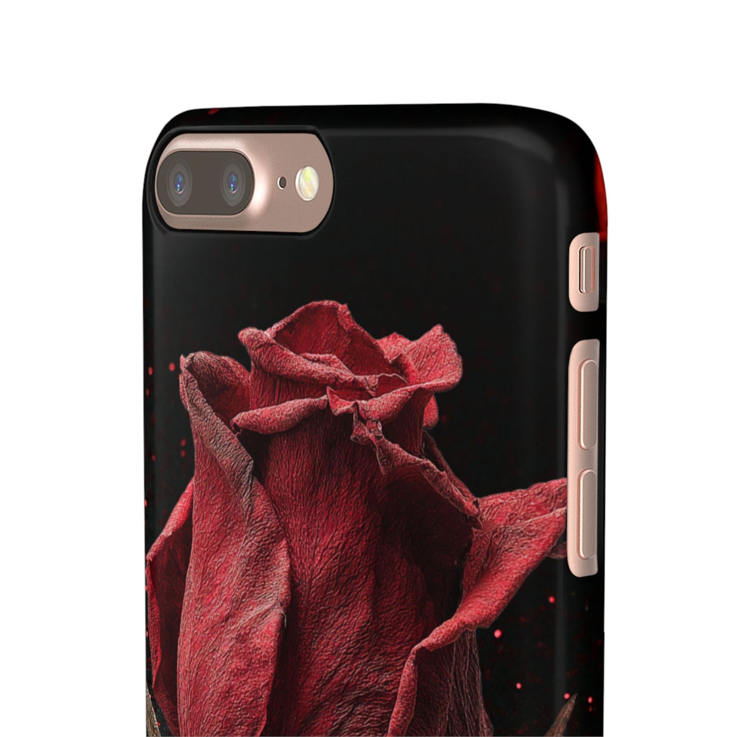 Romantic Rose Snap Case, Floral Phone Cover, Valentines Day Gift, Trendy Mobile Accessory, Heart Design Case, Elegant Phone Protector