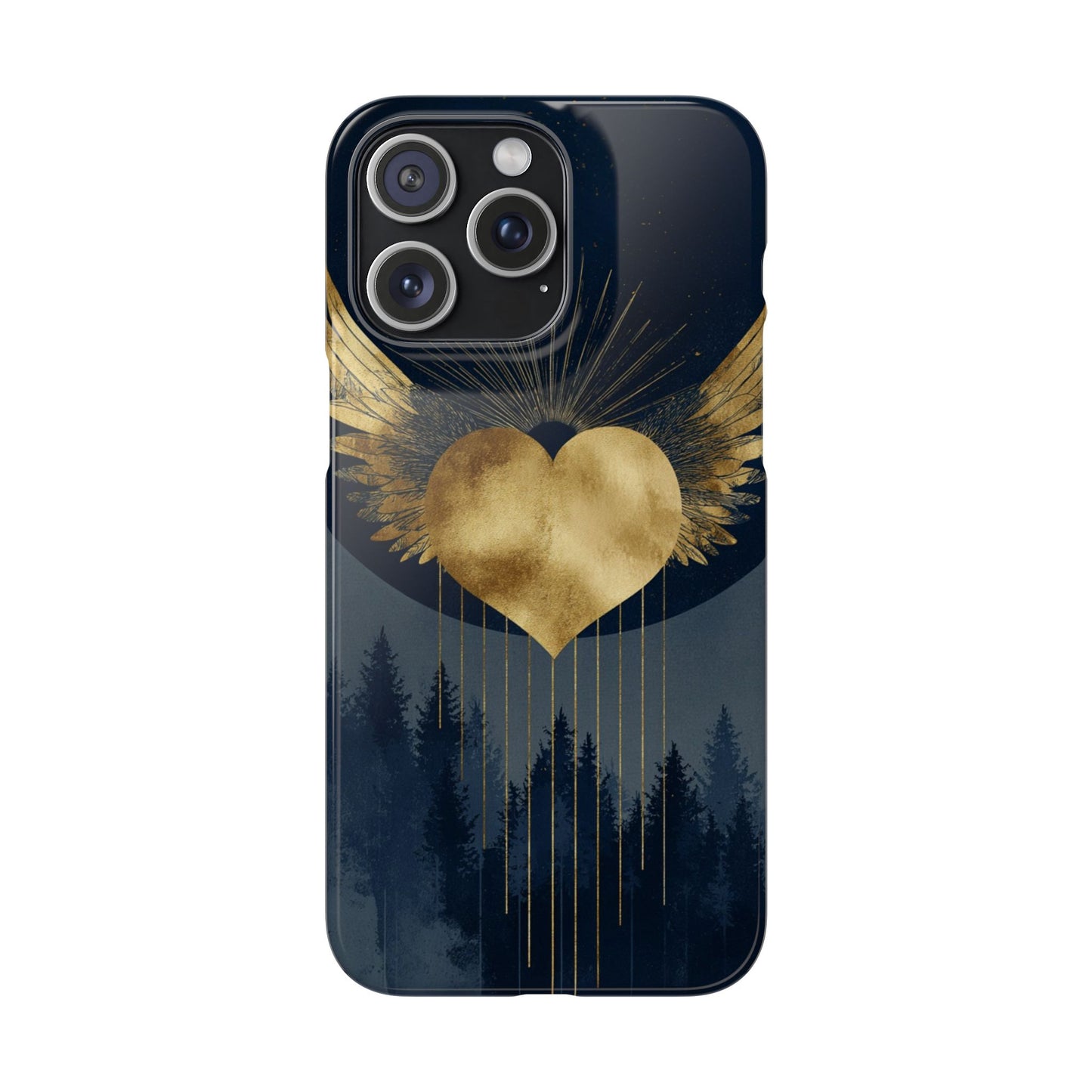 Heart Wing Snap Case, Elegant Phone Cover, Unique Gift, Artistic Accessory, Protective Case for Love and Romance