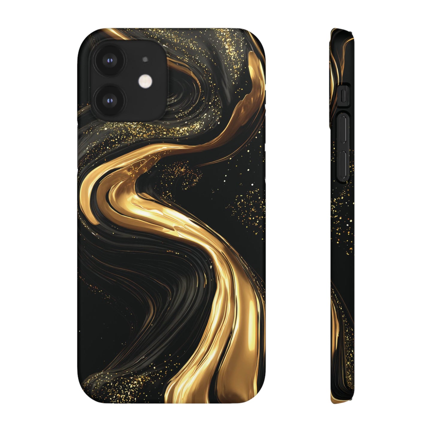 Elegant Gold Swirl Snap Case - Stylish Phone Cover, Modern Accessory, Gift for Her, Luxe Phone Case, Trendy Decor