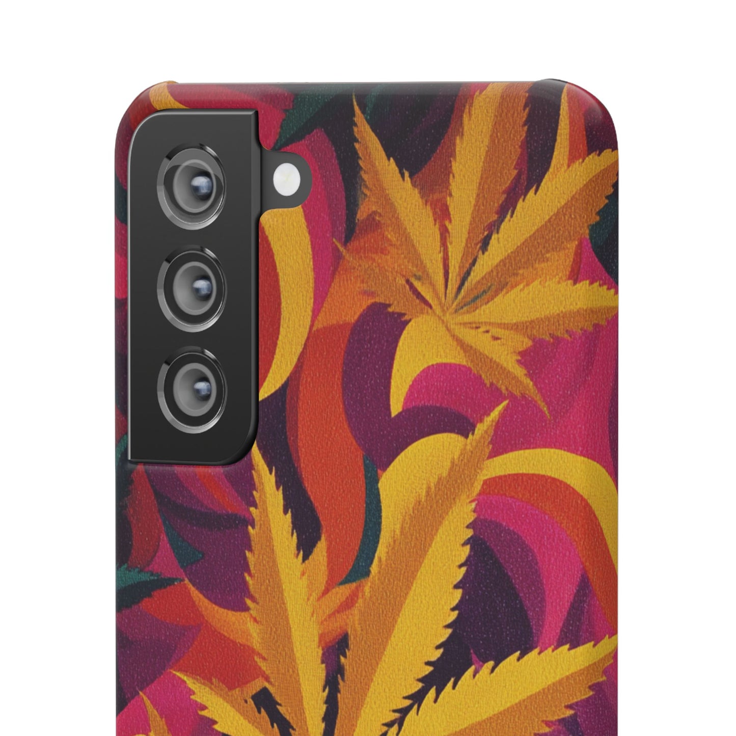 Autumn Vibe Cannabis Snap Case for IPhones and Samsungs Custom