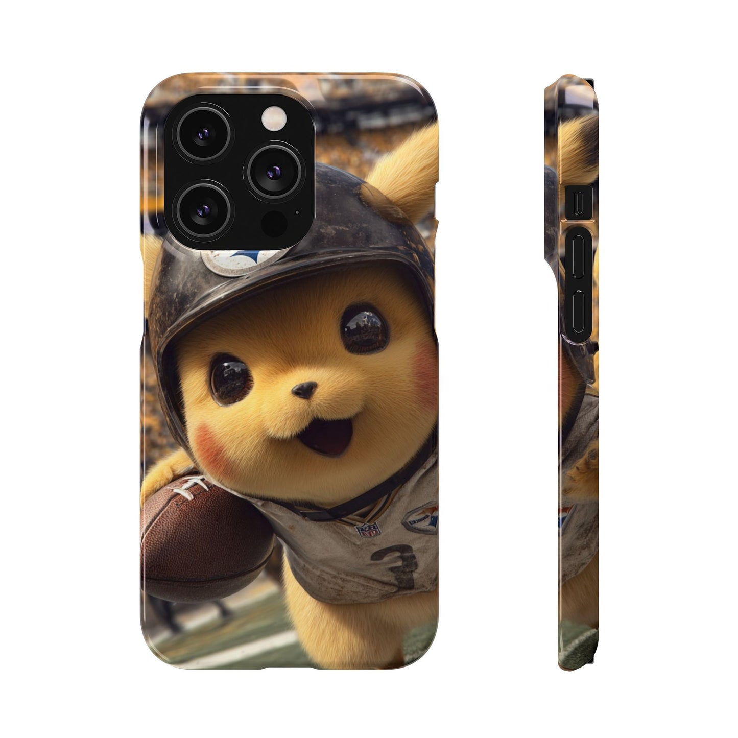 Fun Character Sports Snap Case, Phone Case, Fun Tech Accessory, Cute Gift for Gamers, Football Lovers, Kids.